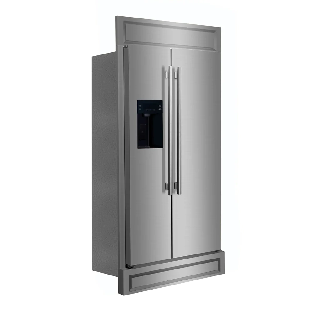 Forno Salerno 40-Inch Built-In Stainless Steel Refrigerator, 20 cu.ft, Modern Decorative Grill, ENERGY STAR Certified - Image 3