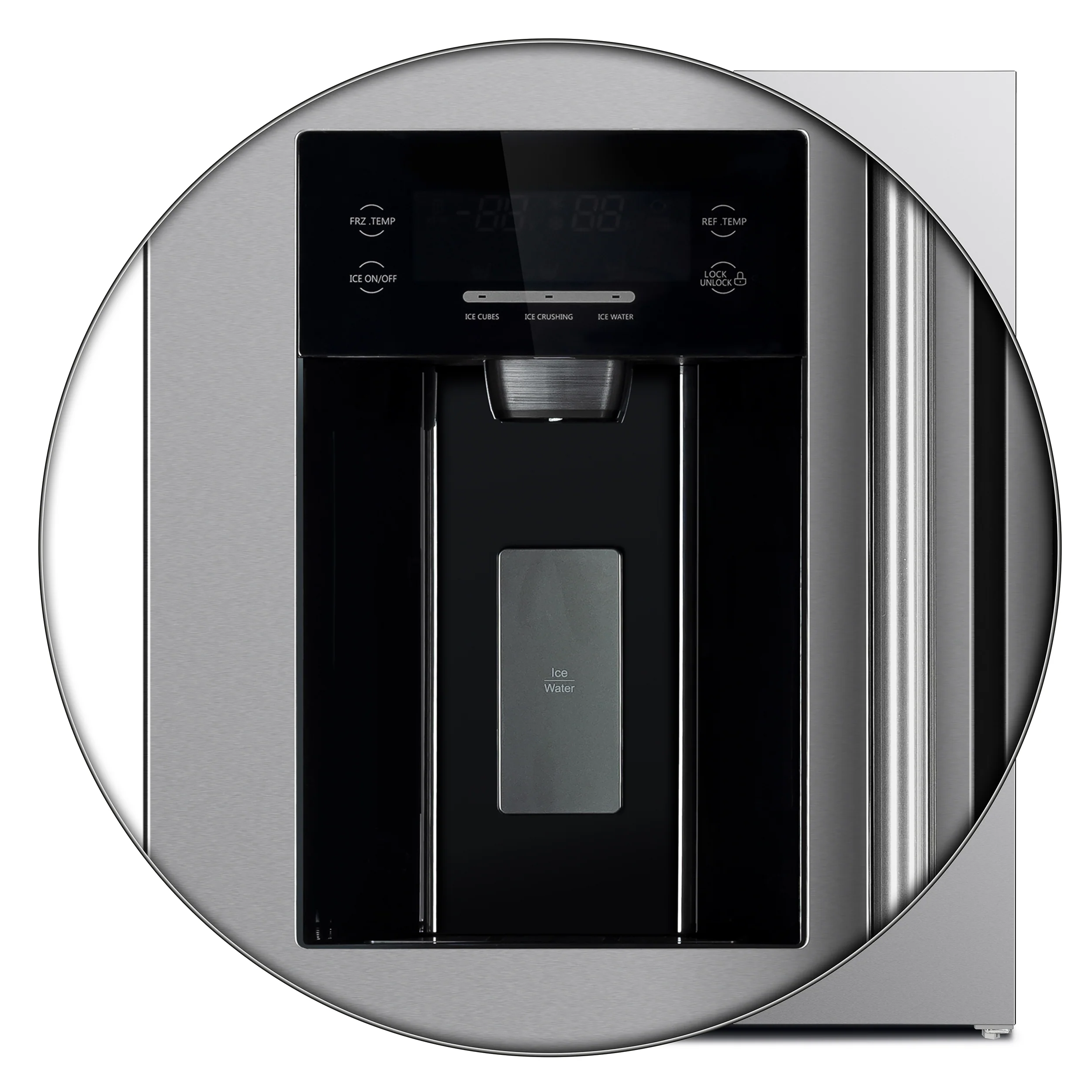 Forno Salerno 40-Inch Built-In Stainless Steel Refrigerator, 20 cu.ft, Decorative Grill, ENERGY STAR Certified - Image 10