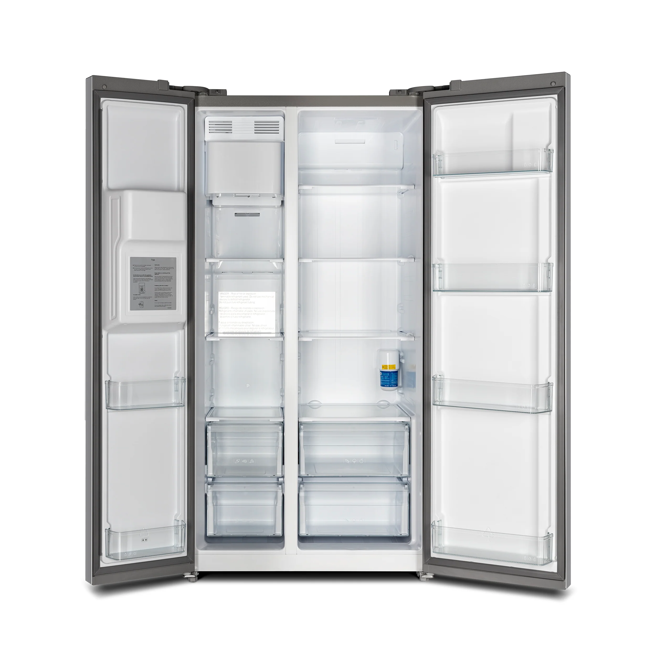Forno Salerno 40-Inch Built-In Stainless Steel Refrigerator, 20 cu.ft, Decorative Grill, ENERGY STAR Certified - Image 6