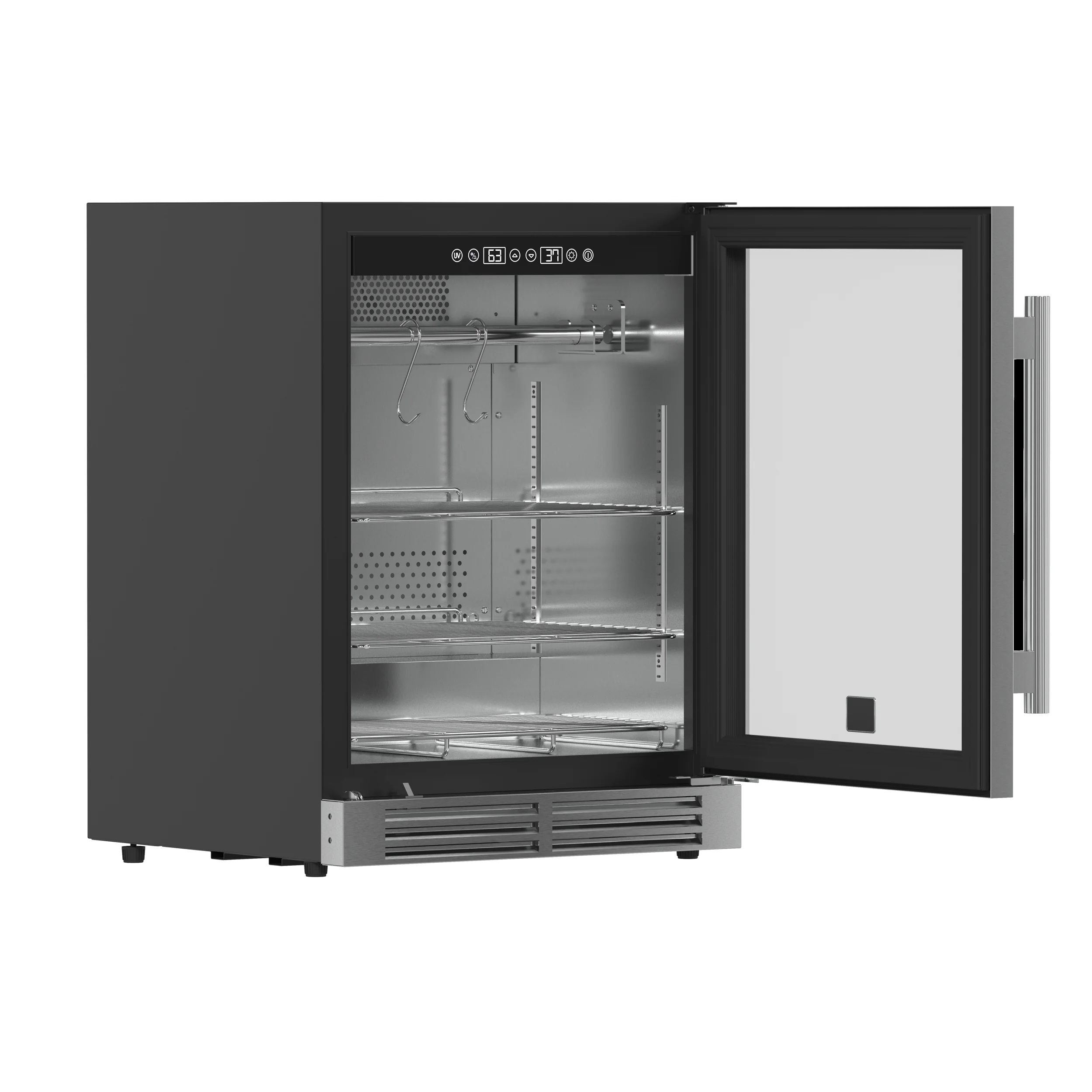 Forno Asciutto 24-Inch Dry Aging Cabinet, Stainless Steel 304, 4.41 cu.ft, LED Lighting, Adjustable Shelves - Image 5