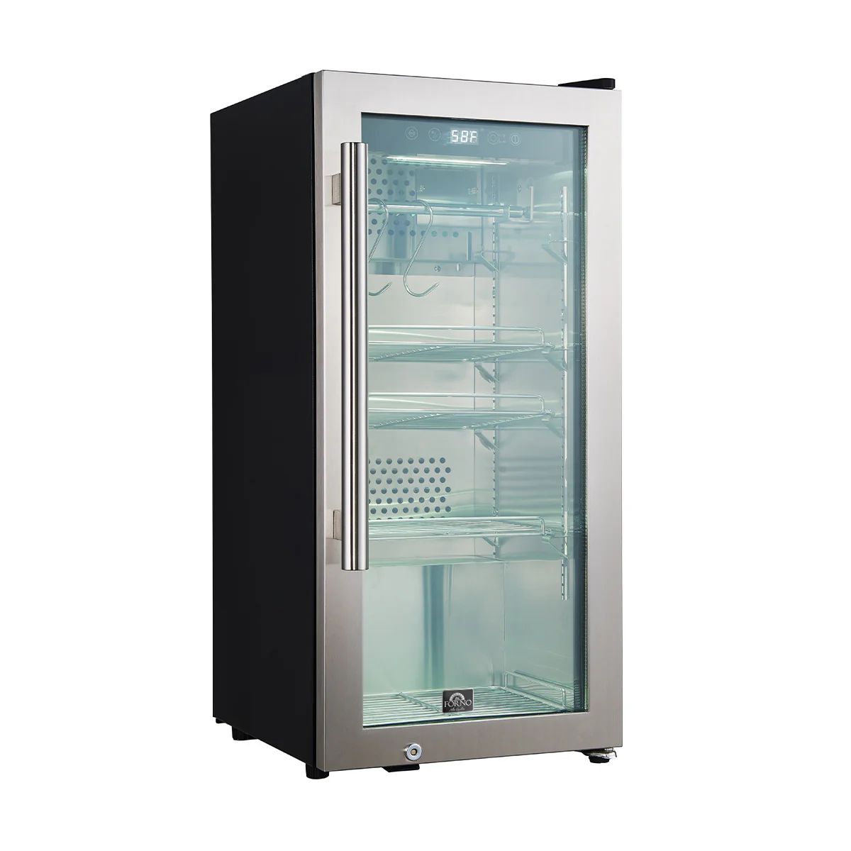 Forno Asciutto 16-Inch Dry Aging Cabinet, Stainless Steel 304, 2.65 cu.ft, LED Lighting, Adjustable Shelves - Image 2