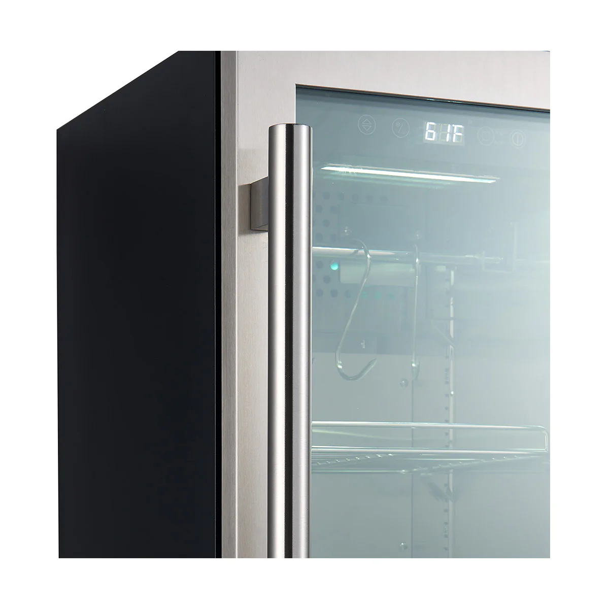 Forno Asciutto 16-Inch Dry Aging Cabinet, Stainless Steel 304, 2.65 cu.ft, LED Lighting, Adjustable Shelves - Image 5