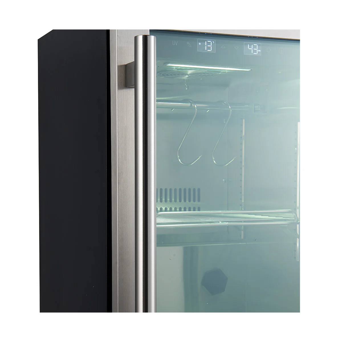 Forno Asciutto 17-Inch Dry Aging Cabinet, Stainless Steel 304, 1.84 cu.ft, LED Lighting, Adjustable Shelves - Image 6