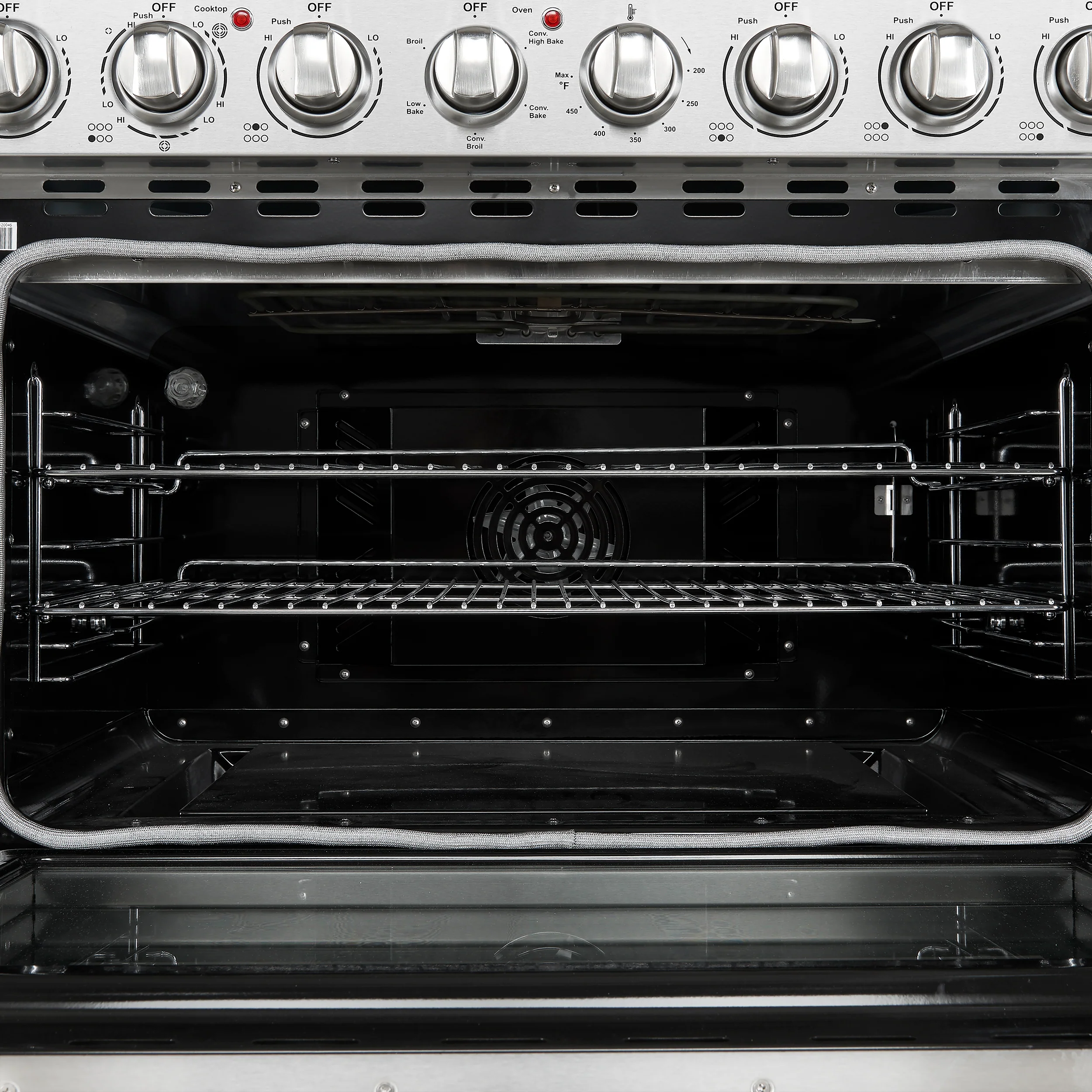 Forno Paolo 36 Inch Freestanding Electric Range, Stainless Steel, 5.44 cu.ft, True Convection Oven, Energy Efficient - Image 3