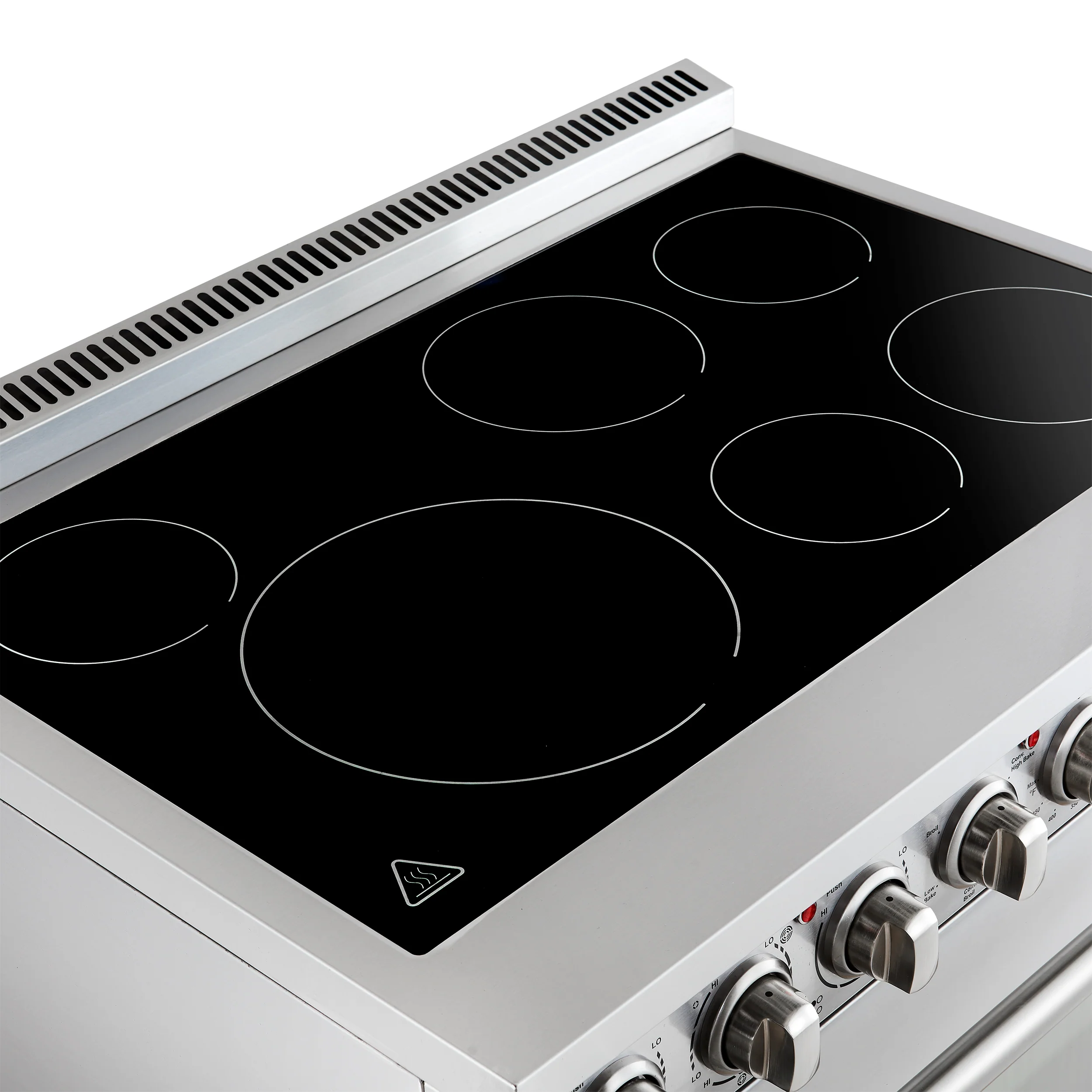 Forno Paolo 36 Inch Freestanding Electric Range, Stainless Steel, 5.44 cu.ft, True Convection Oven, Energy Efficient - Image 7