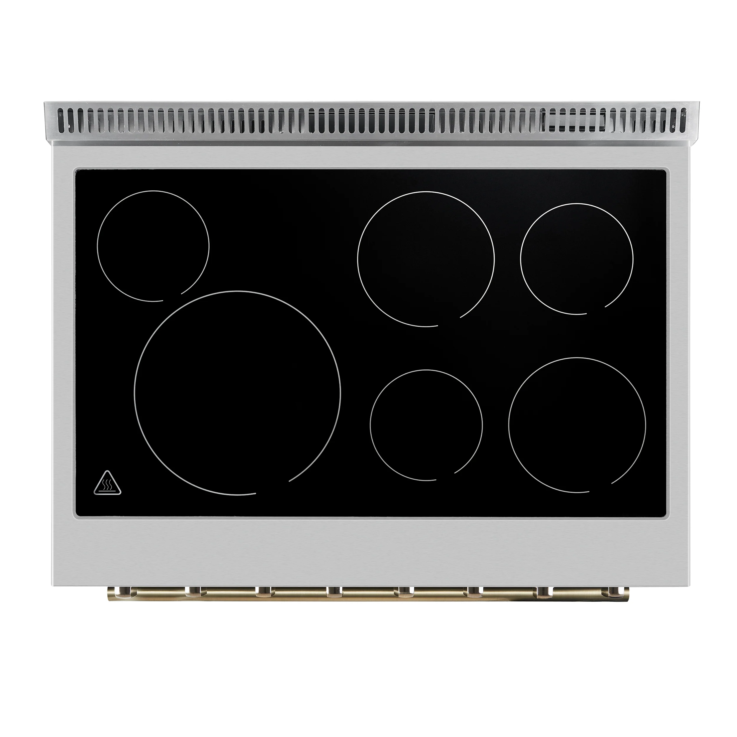 Forno Paolo 36 Inch Black Freestanding Electric Range, Stainless Steel, 5.44 cu.ft, True Convection Oven, Energy Efficient - Image 4