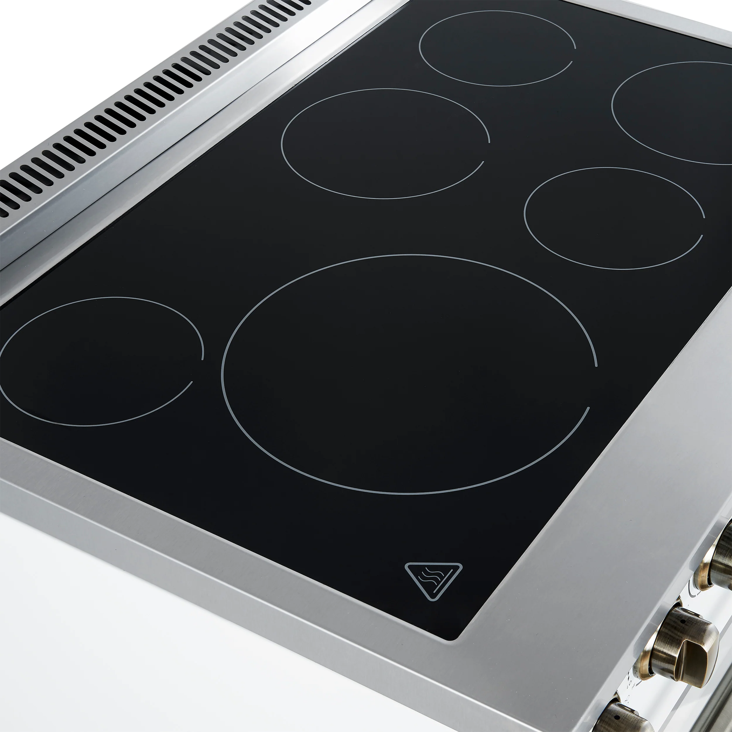 Forno Paolo 36 Inch White Freestanding Electric Range, Stainless Steel, 5.44 cu.ft, True Convection Oven, Energy Efficient - Image 7