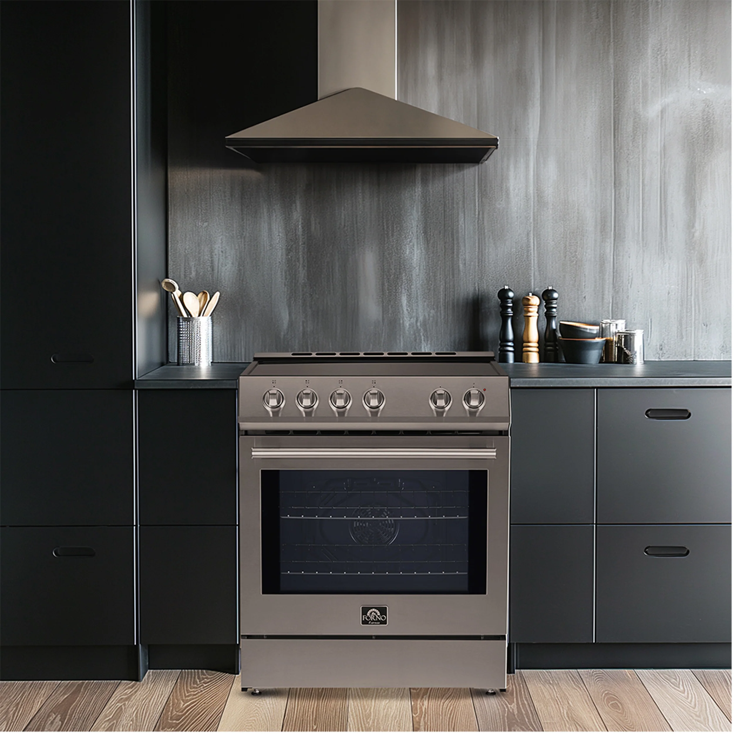 Forno Leonardo Espresso 30-Inch Stainless Steel Electric Range, True Convection, Energy Efficient - Image 12
