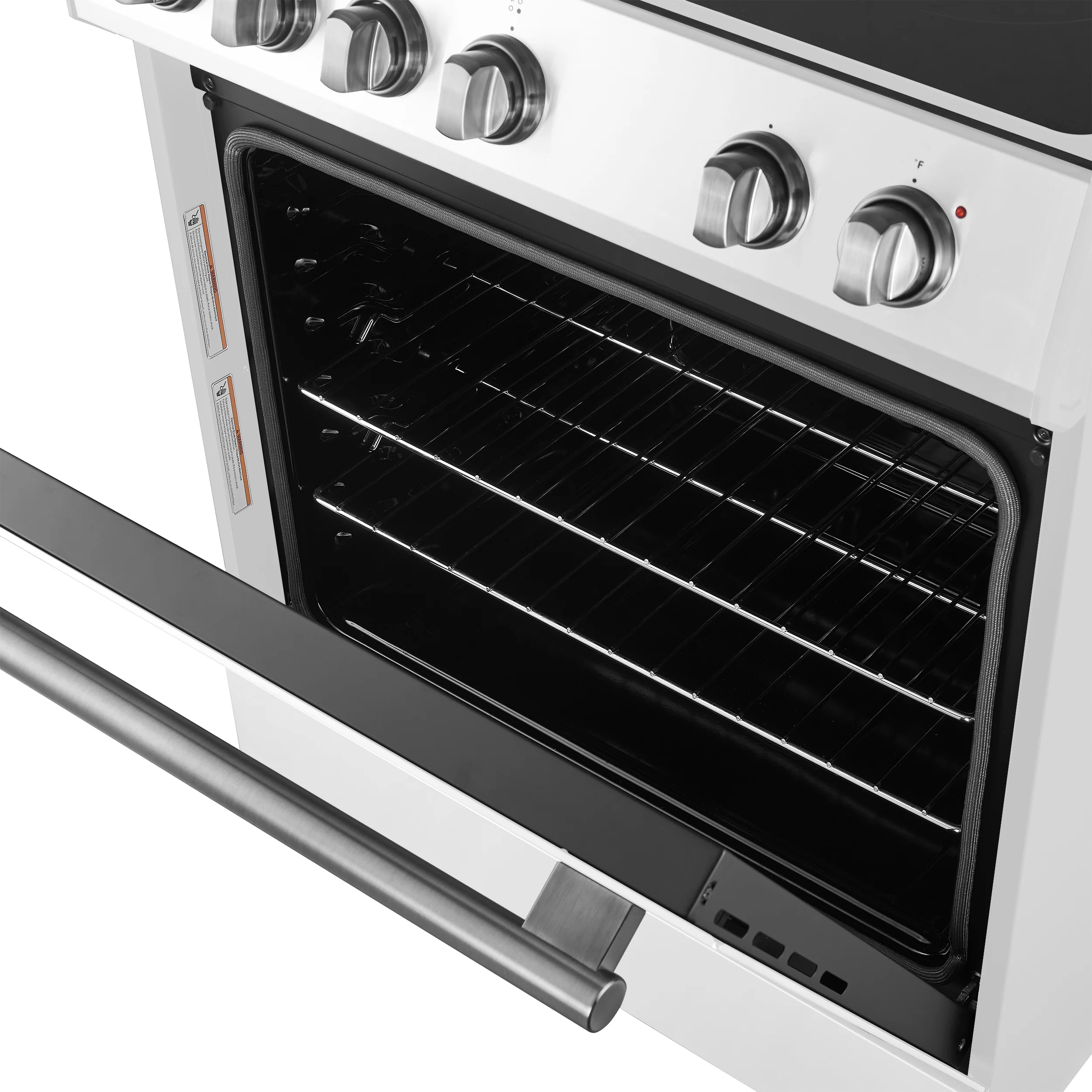 Forno Leonardo Espresso 30-Inch White Electric Range, True Convection, Energy Efficient - Image 12