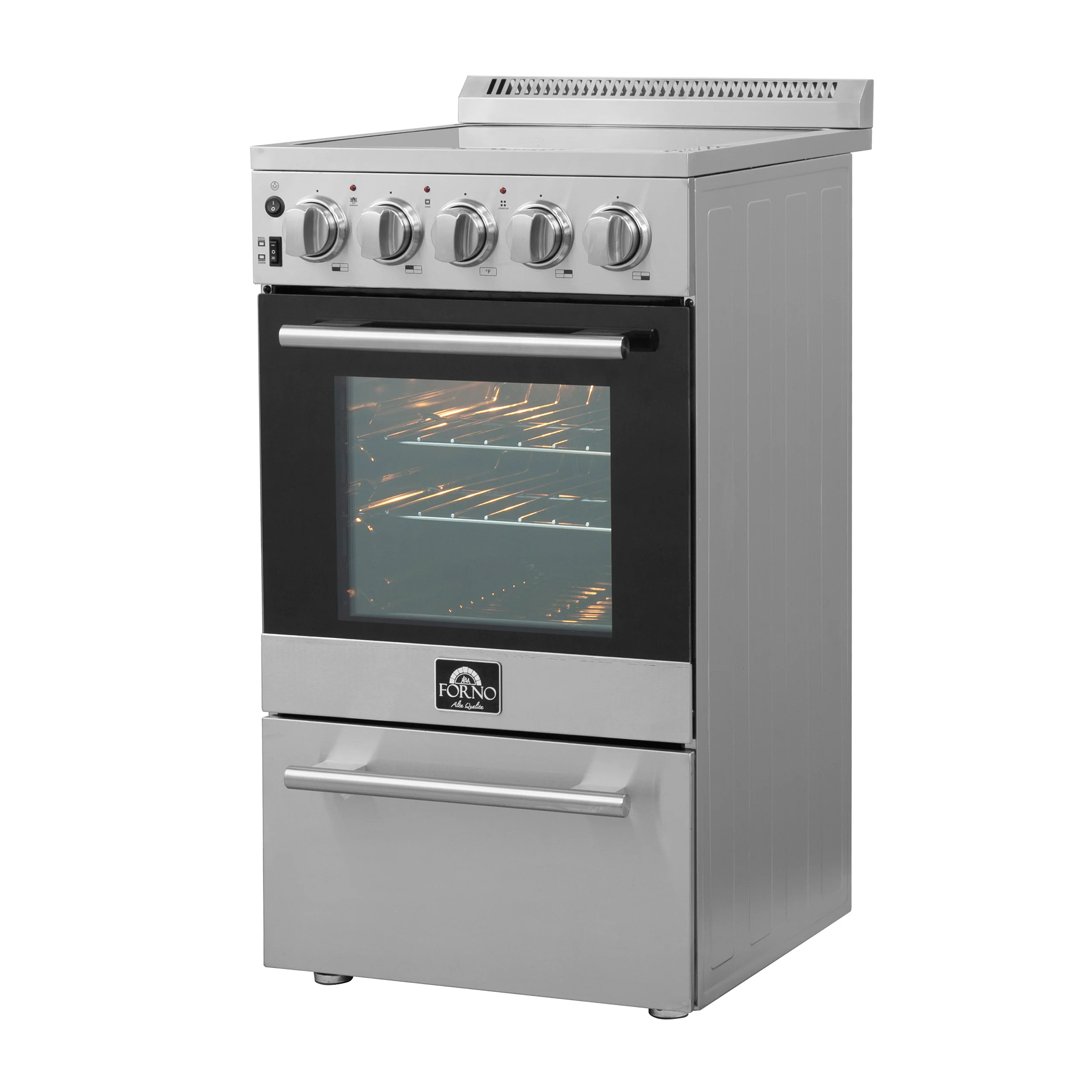 Forno Pallerano 20-Inch Freestanding Electric Range, Canada Version, Plug and Cord Included - Image 3