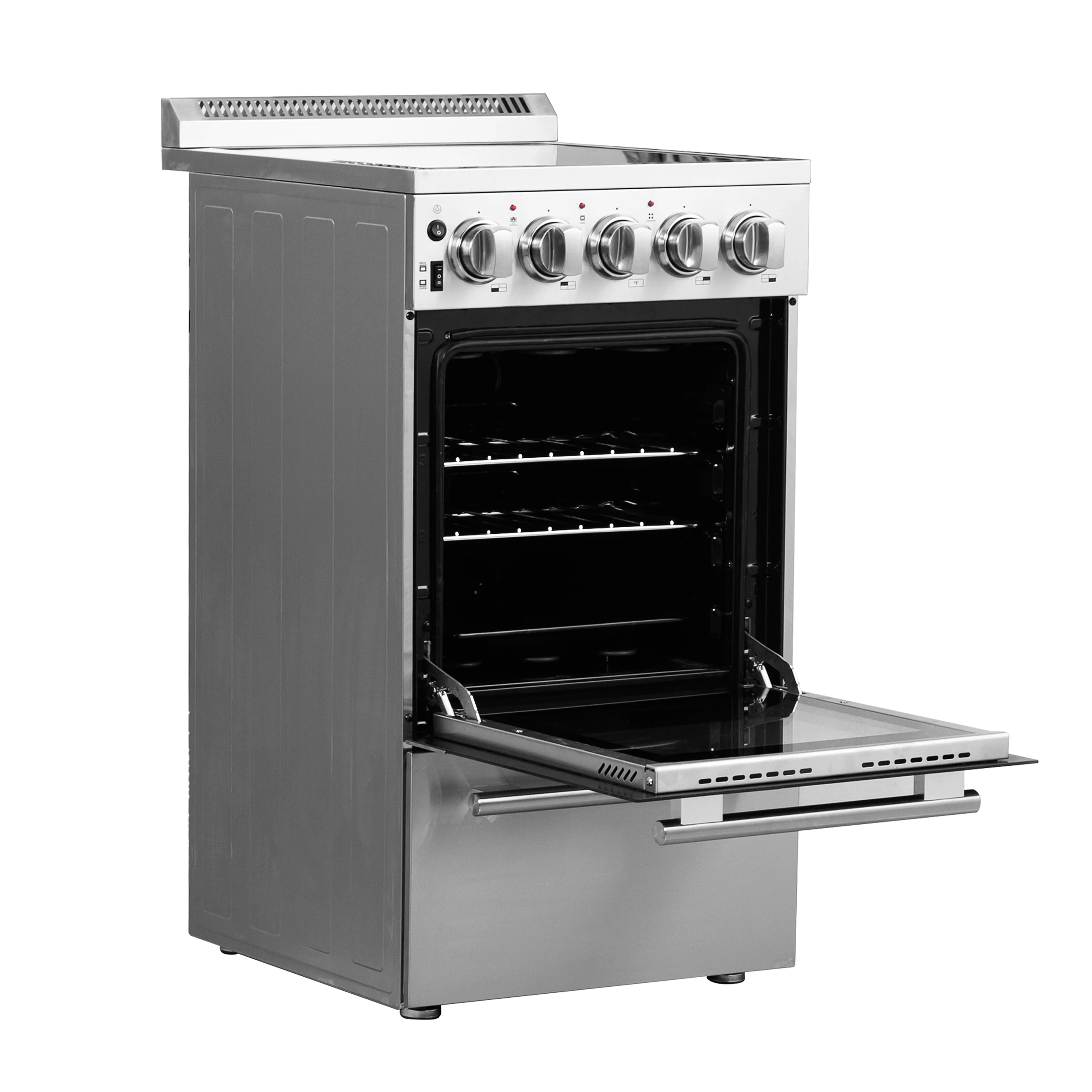 Forno Pallerano 20 Inch Freestanding Electric Range, Compact Design - Image 5