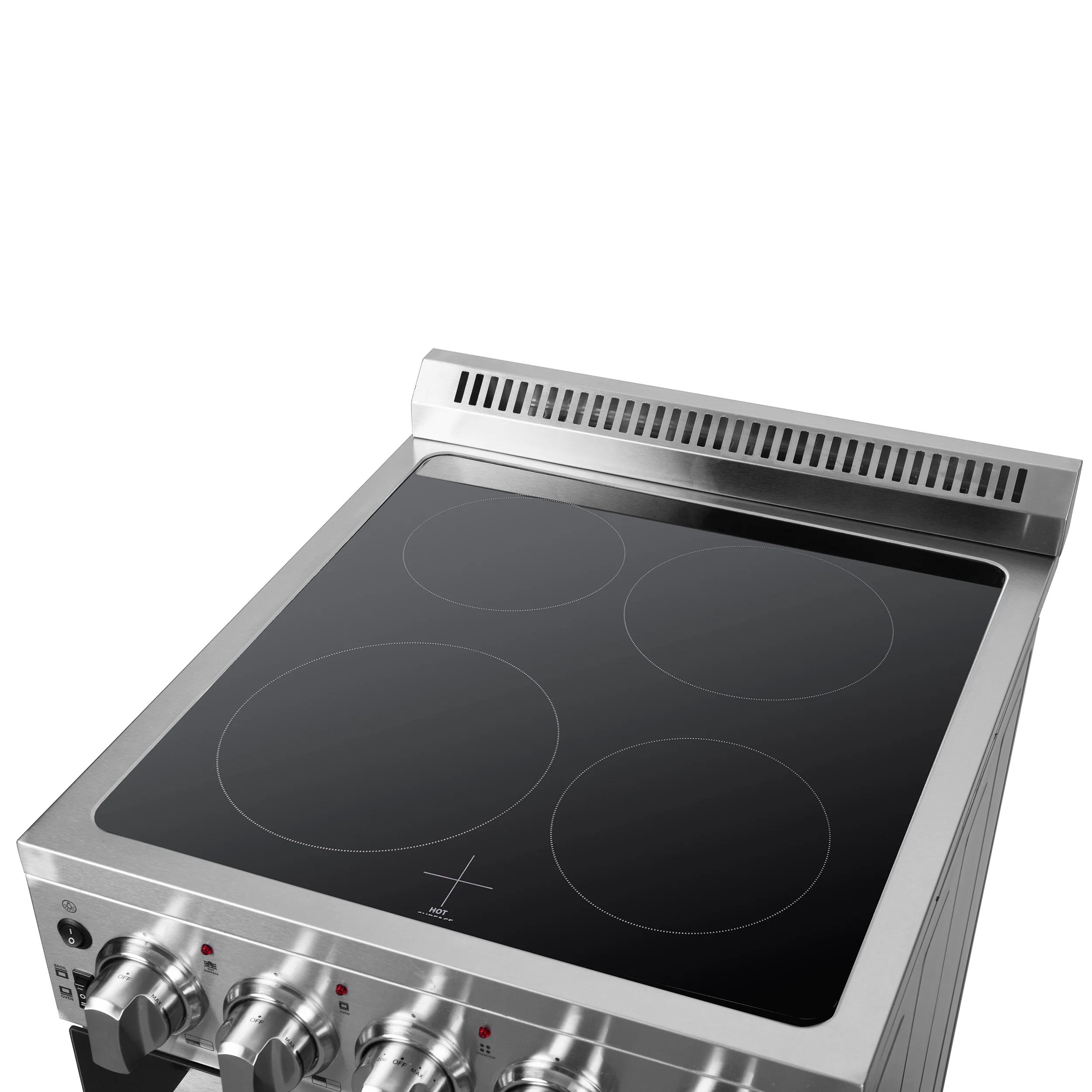 Forno Loiano 24 Inch Freestanding Electric Range Stainless Steel with Storage Drawer - Image 9