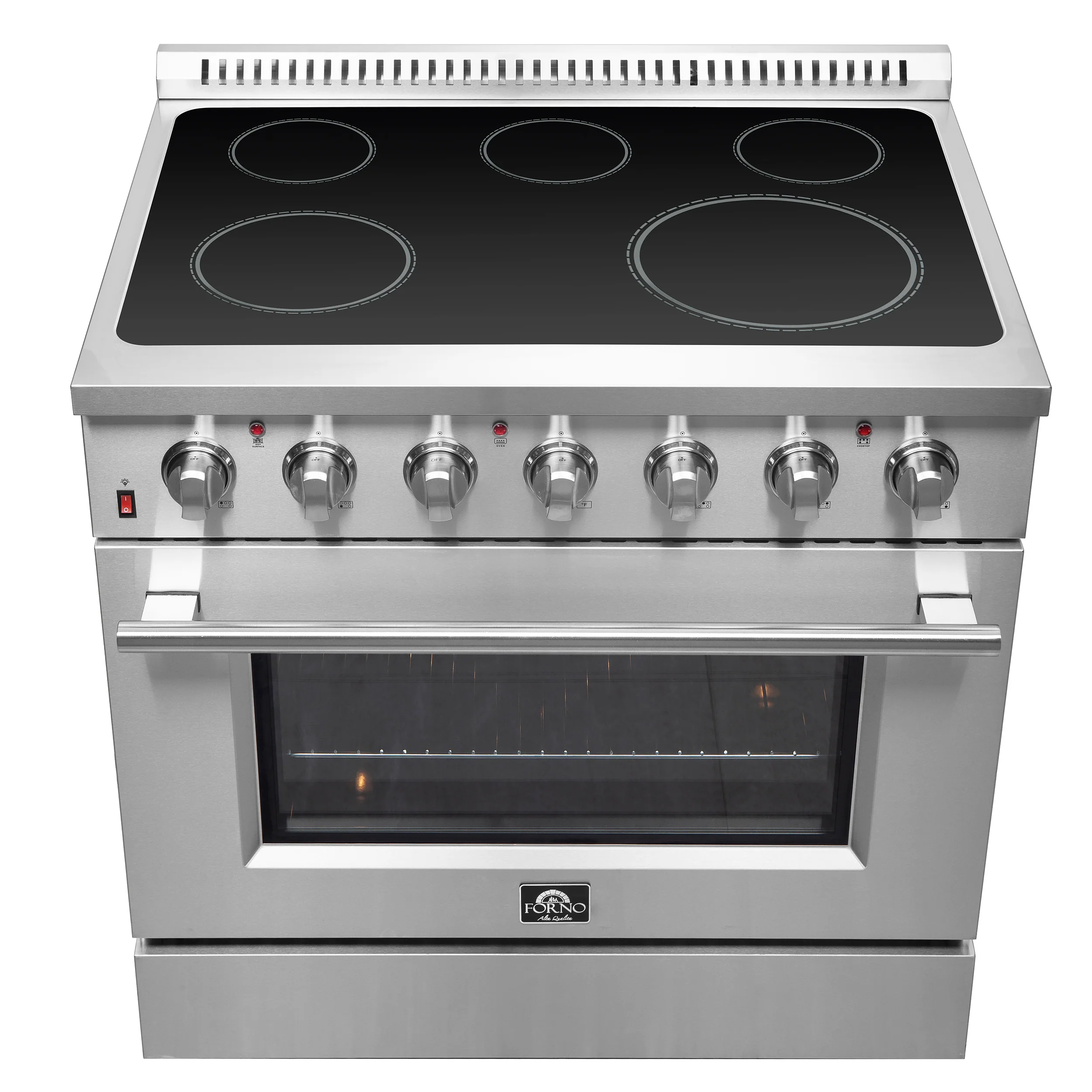 Forno Galiano 36-Inch Freestanding Electric Range, True Convection, Energy Efficient - Image 4