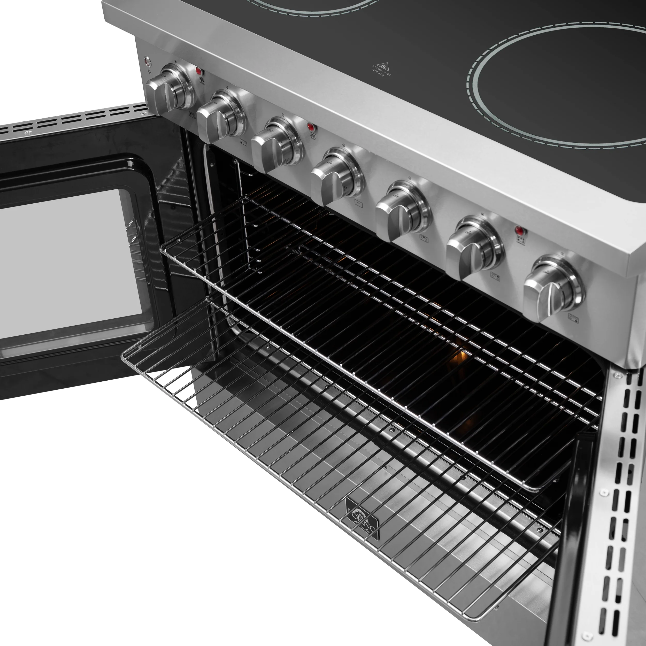 Forno Galiano 36-Inch Freestanding French Door Electric Range, True Convection, Energy Efficient - Image 10
