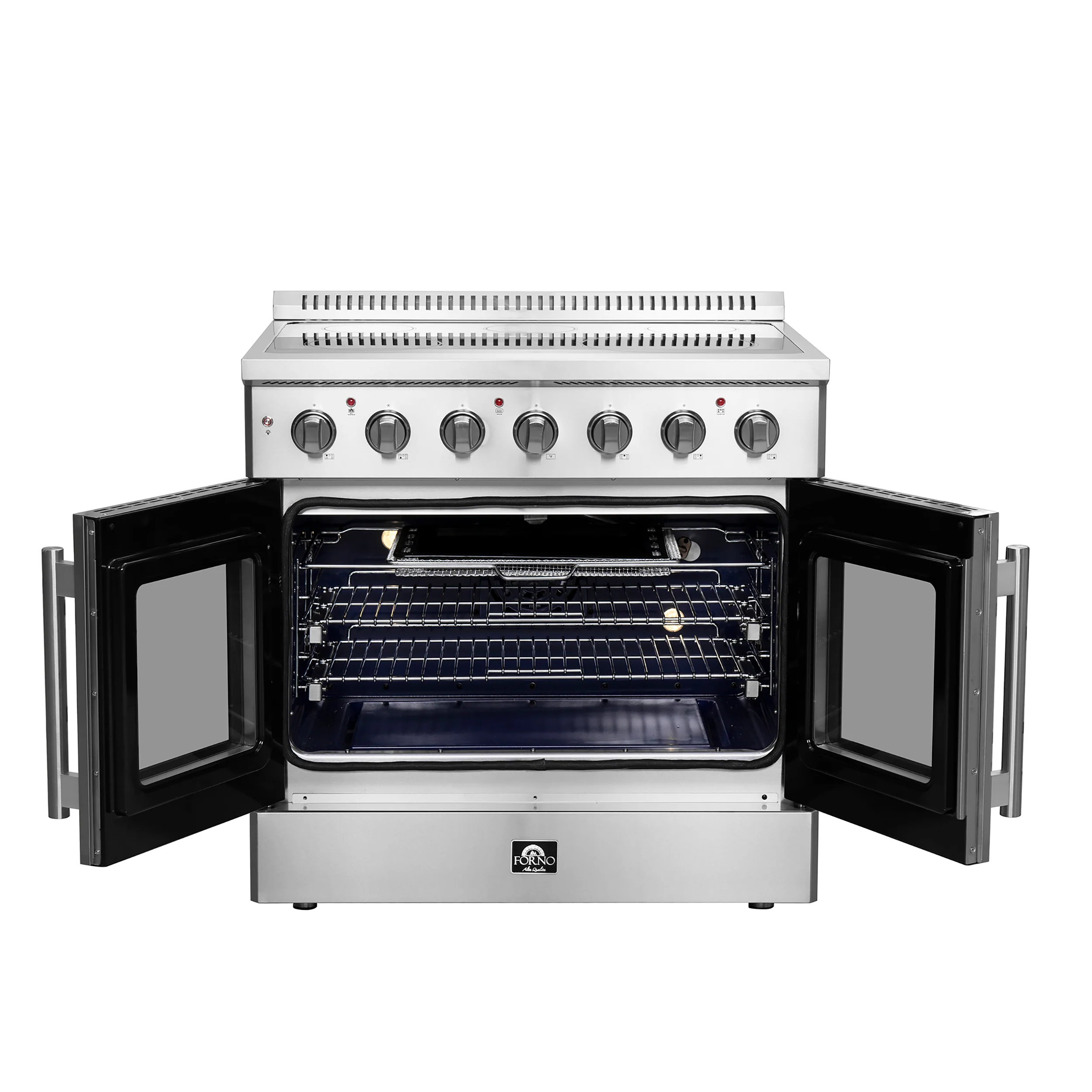 Forno Galiano 36-Inch Freestanding French Door Electric Range, True Convection, Energy Efficient - Image 4
