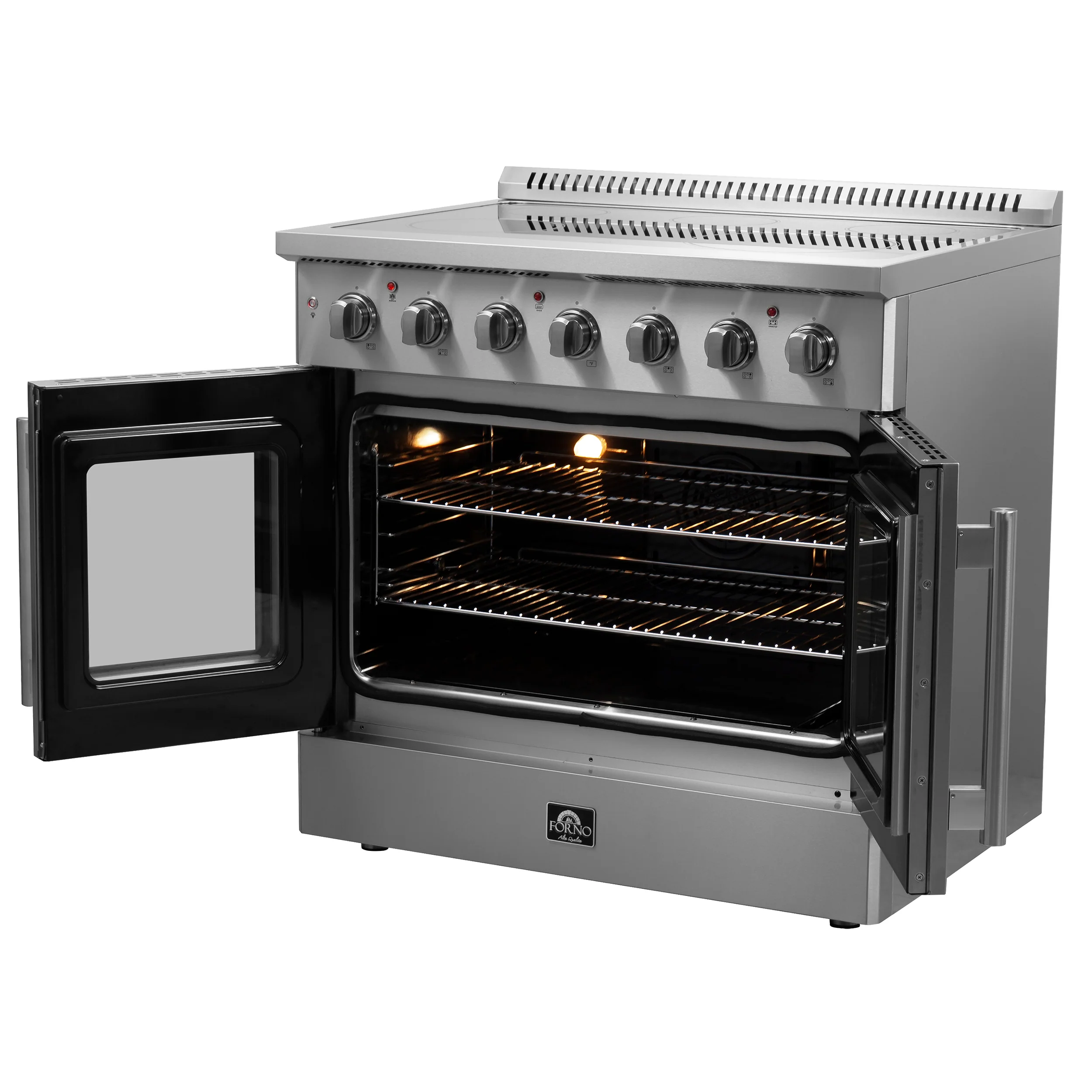 Forno Galiano 36-Inch Freestanding French Door Electric Range, True Convection, Energy Efficient - Image 5