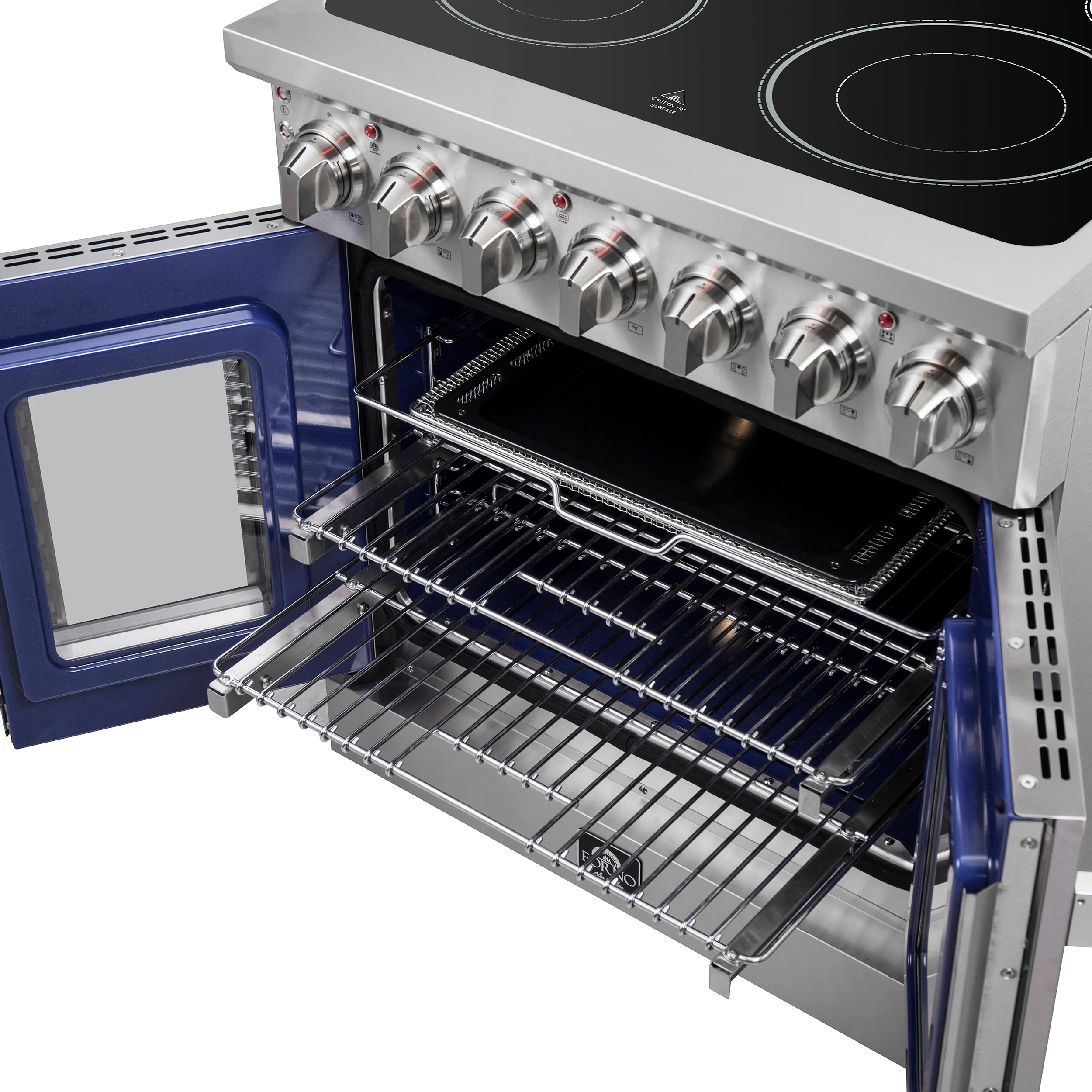 Forno Massimo 30-Inch Freestanding French Door Electric Range, True Convection Oven - Image 10