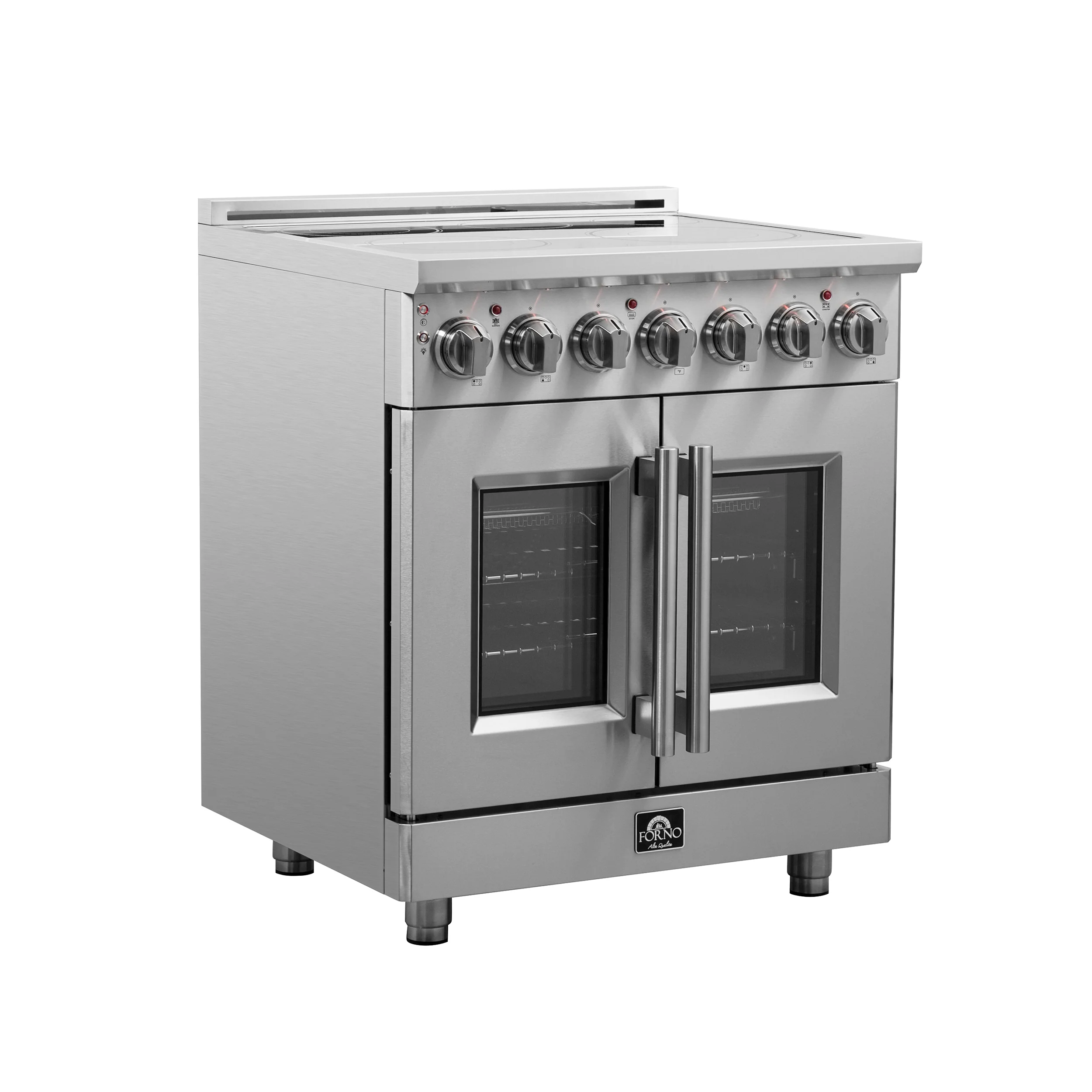 Forno Massimo 30-Inch Freestanding French Door Electric Range, True Convection Oven - Image 3