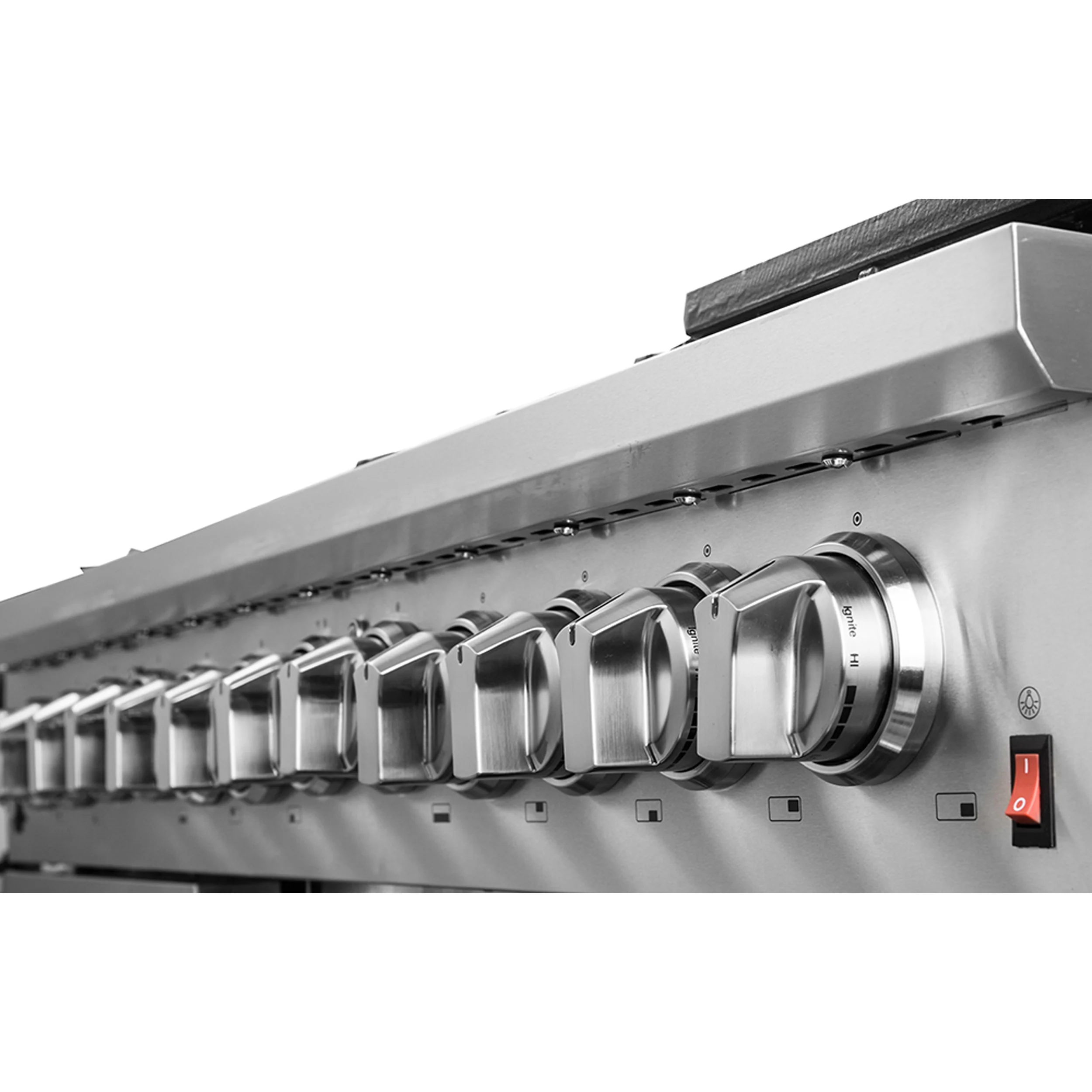 Forno Massimo 48-Inch Freestanding Dual Fuel Range, 8 Burners, Double Convection Ovens - Image 10
