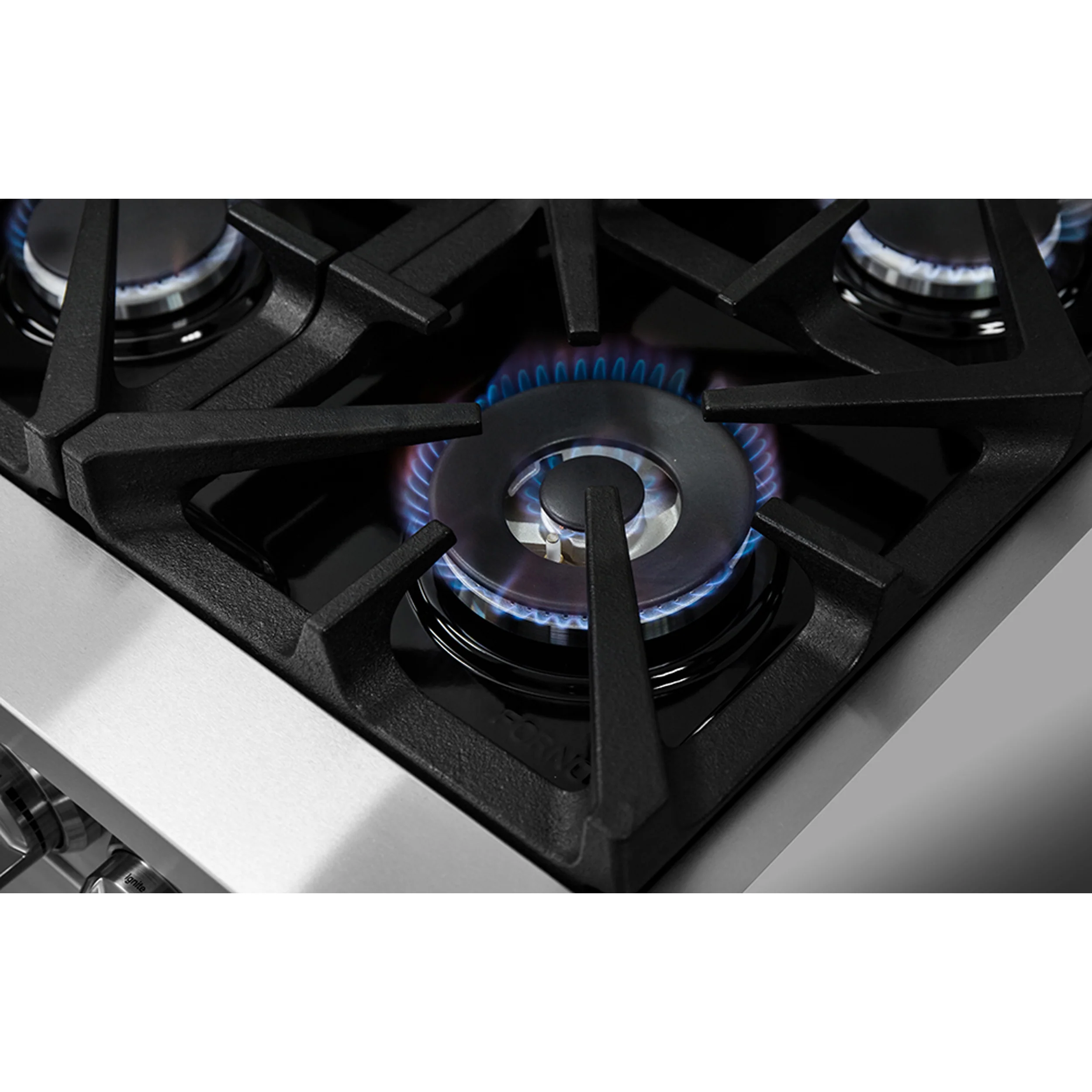 Forno Massimo 48-Inch Freestanding Dual Fuel Range, 8 Burners, Double Convection Ovens - Image 6