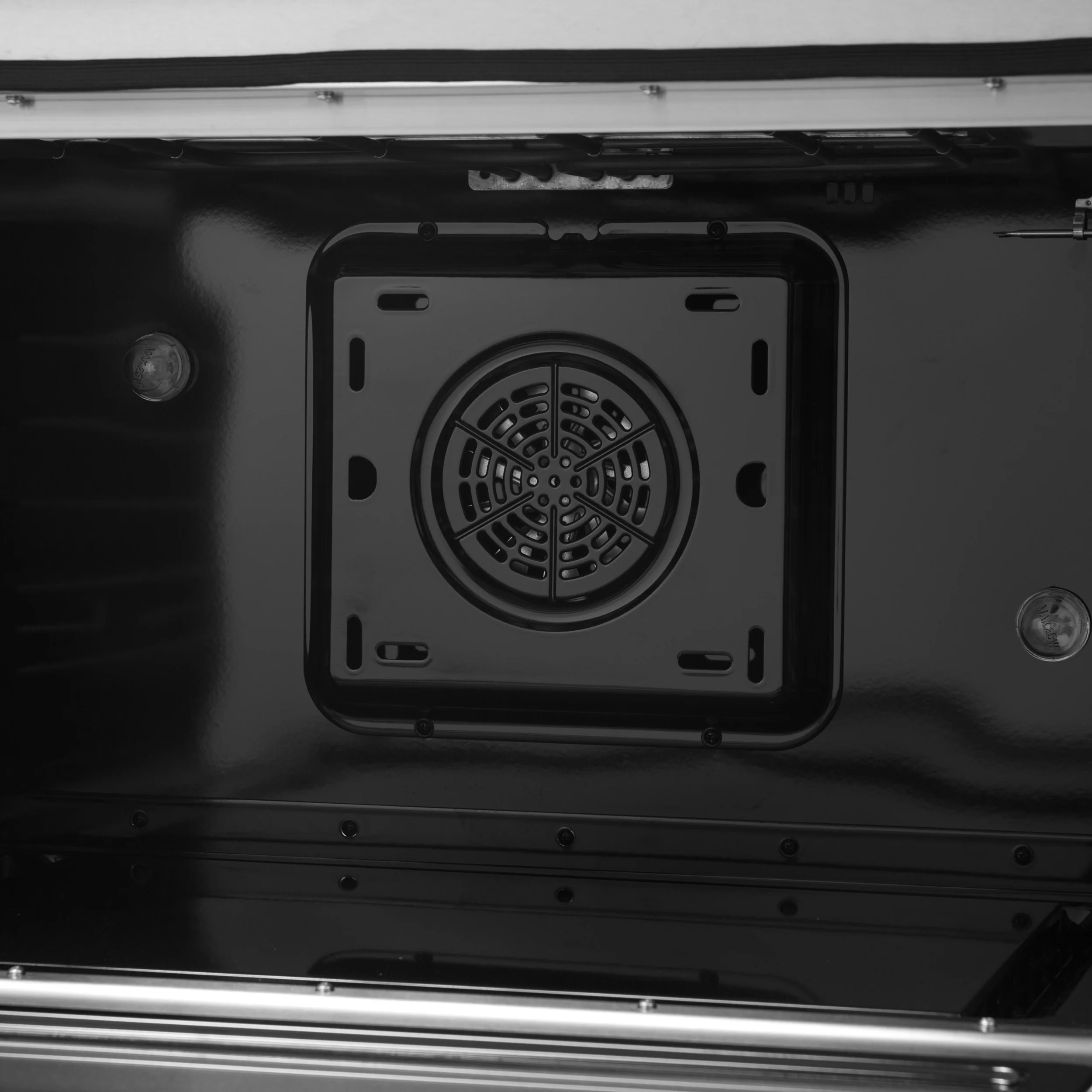 Forno Galiano 36-inch Dual Fuel Range in Black & Antique Brass Design, 6 Sealed Burners 83,000 BTU, 5.36 cu.ft. True Convection Oven - Image 8