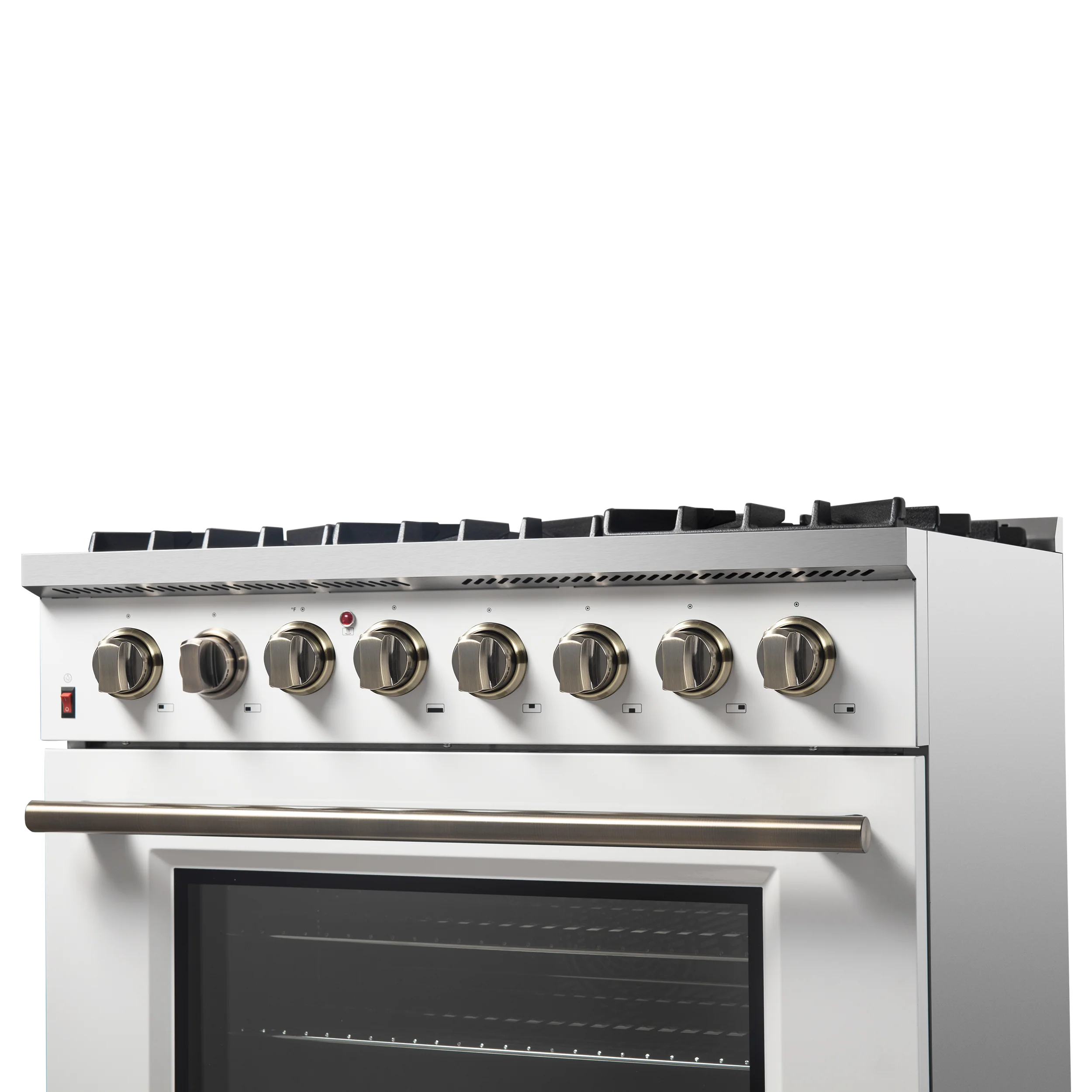 Forno Galiano 36" Freestanding Dual Fuel Range in White - Image 10