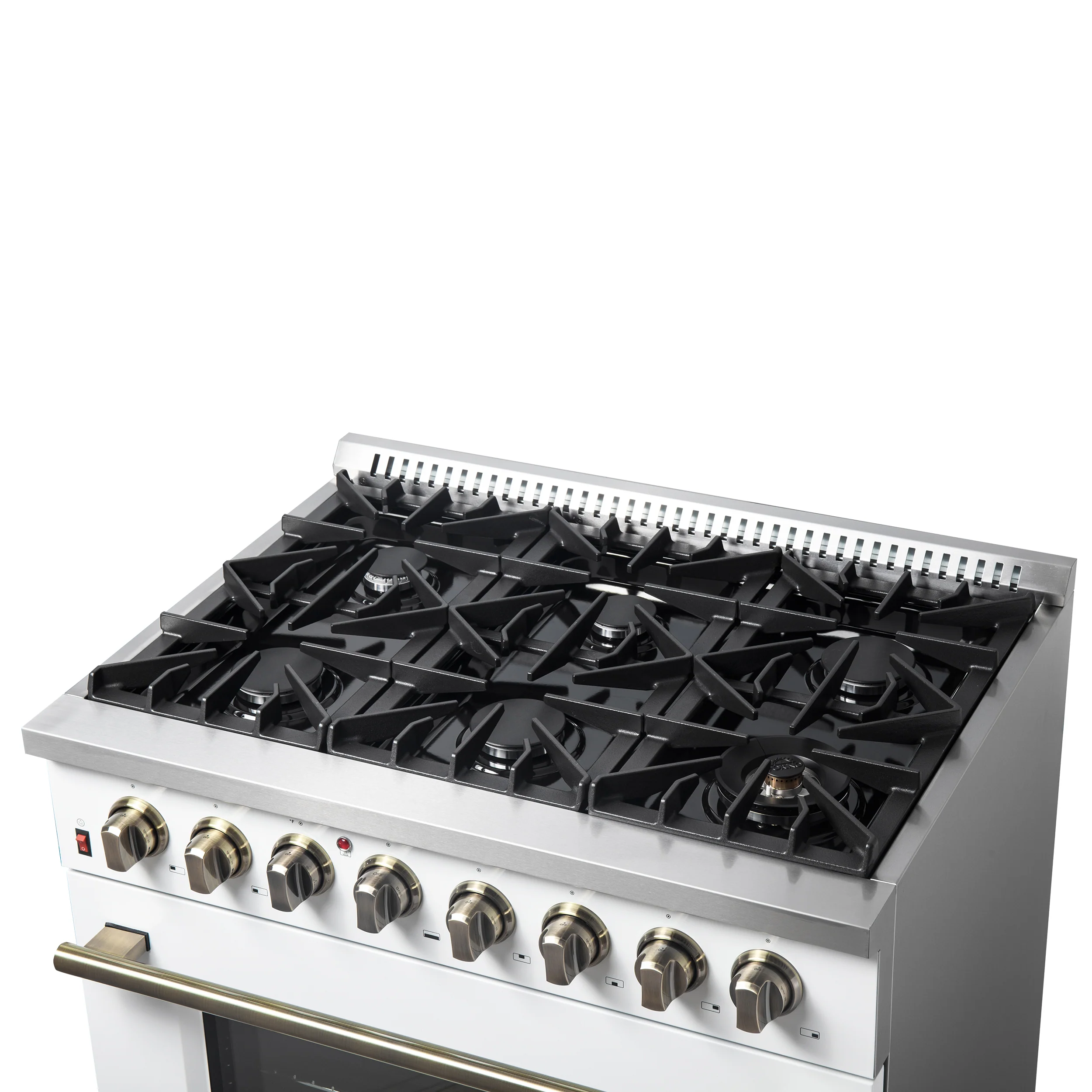 Forno Galiano 36" Freestanding Dual Fuel Range in White - Image 11