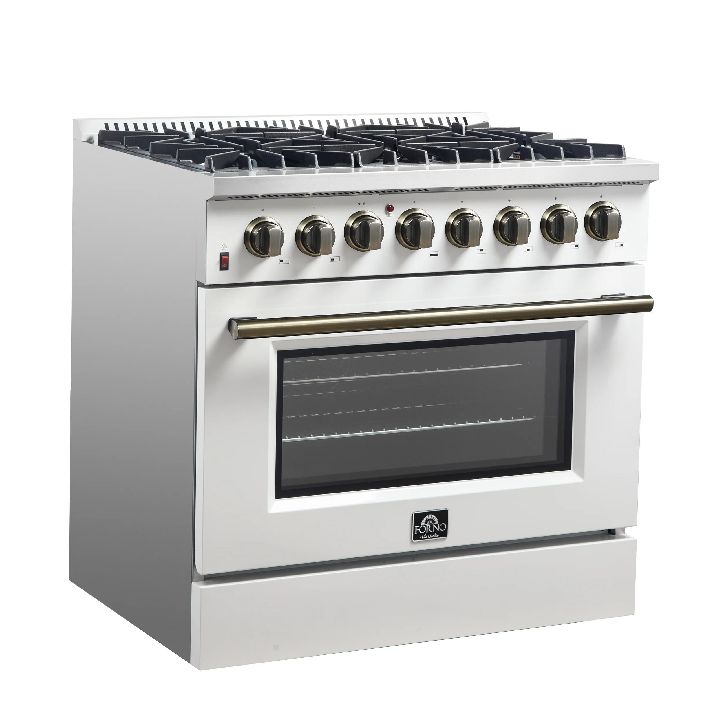 Forno Galiano 36" Freestanding Dual Fuel Range in White - Image 14