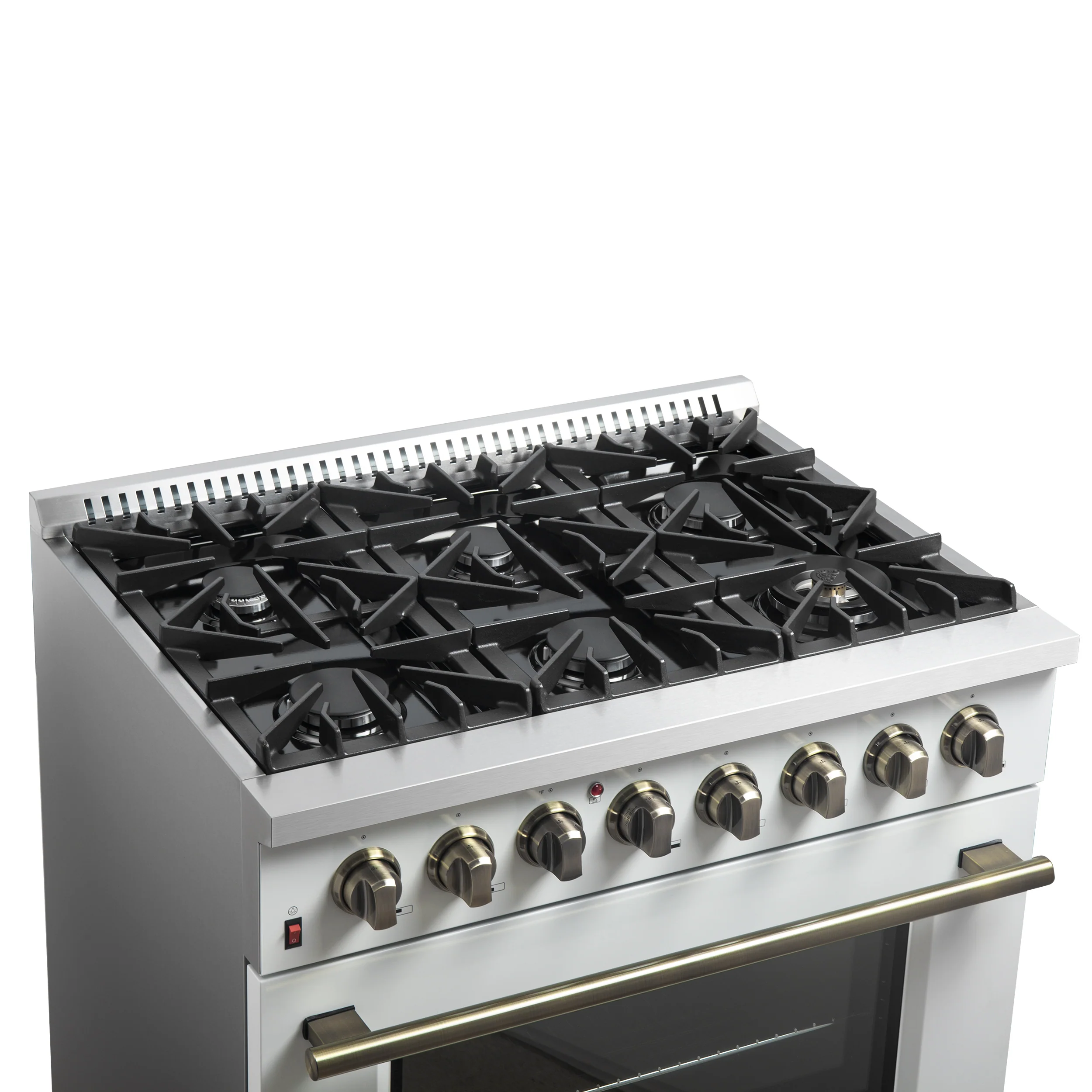 Forno Galiano 36" Freestanding Dual Fuel Range in White - Image 5