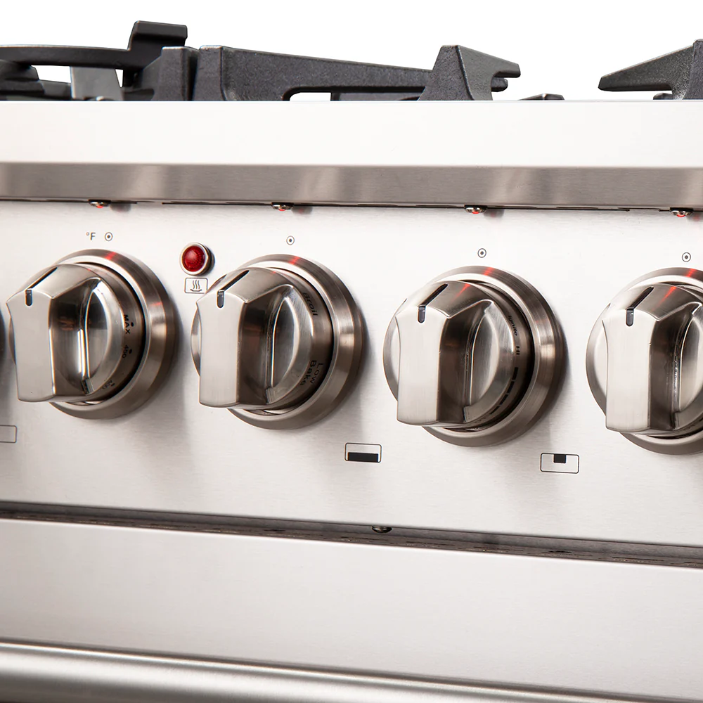 Forno Capriasca 30-Inch Freestanding Dual Fuel Range, 4 Burners, True Convection Oven - Image 6