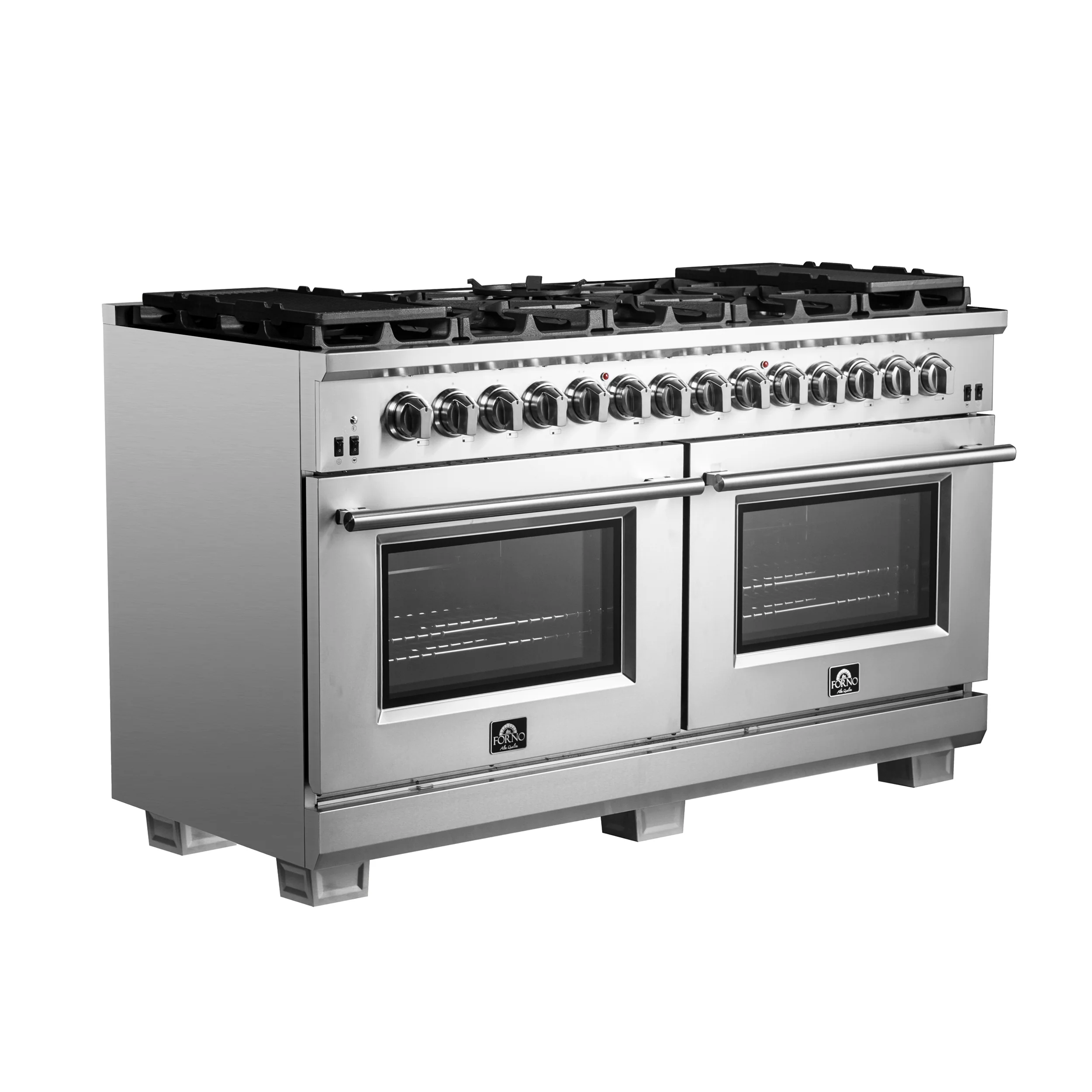 Forno Capriasca 60-Inch Freestanding Dual Fuel Range, 10 Burners, True Convection Oven - Image 2