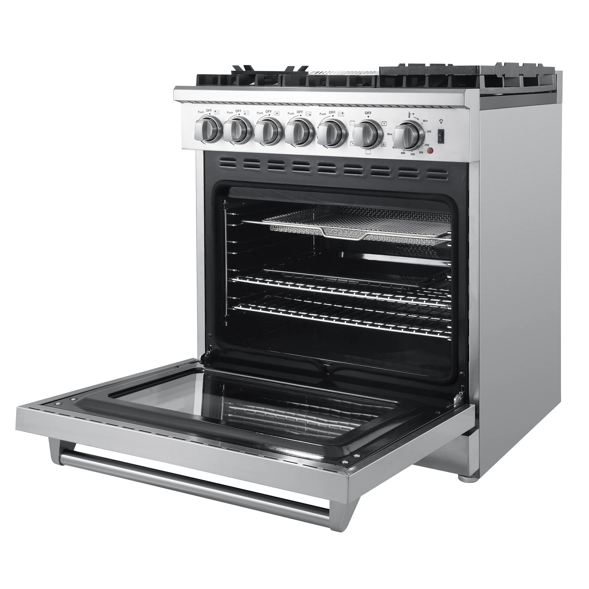 Forno Lazio 30-Inch Freestanding Dual Fuel Range, 5 Burners, True Convection Oven - Image 6