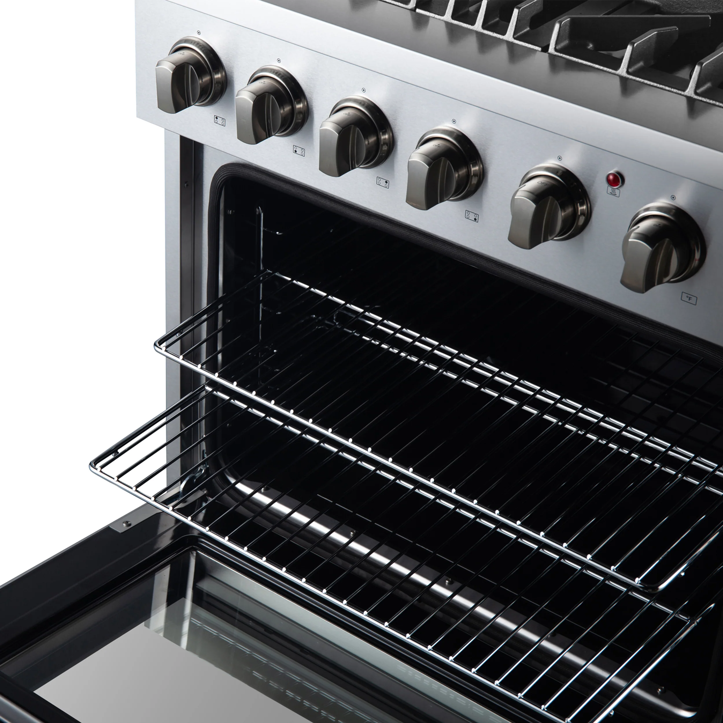 Forno Marco 30-Inch Dual Fuel Range, Stainless Steel, 4 Burners, 37,000 BTU, True Convection Oven, Energy Efficient - Image 14