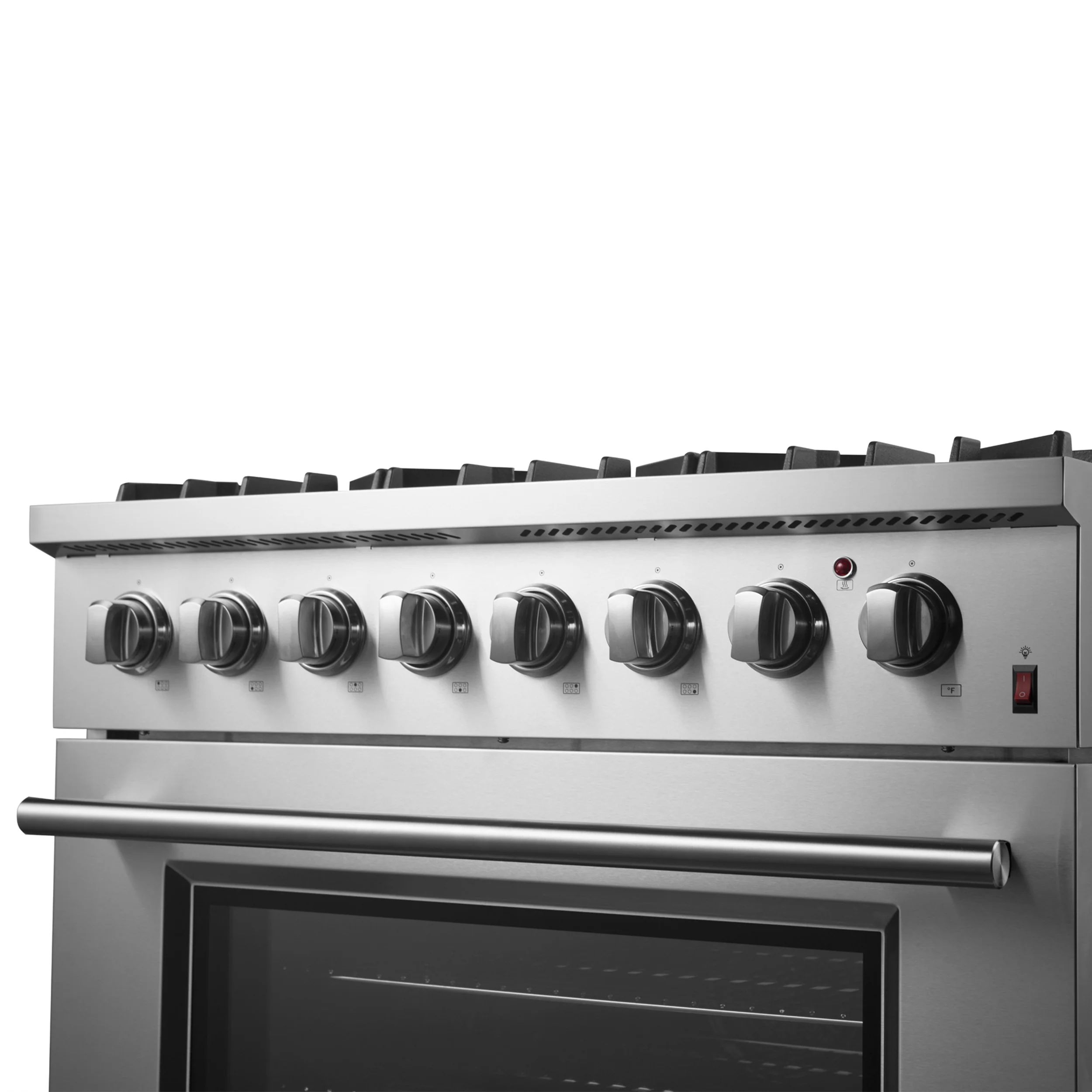 Forno Marco 36-Inch Dual Fuel Range, Stainless Steel, 6 Burners, 67,000 BTU, True Convection Oven, Energy Efficient - Image 13