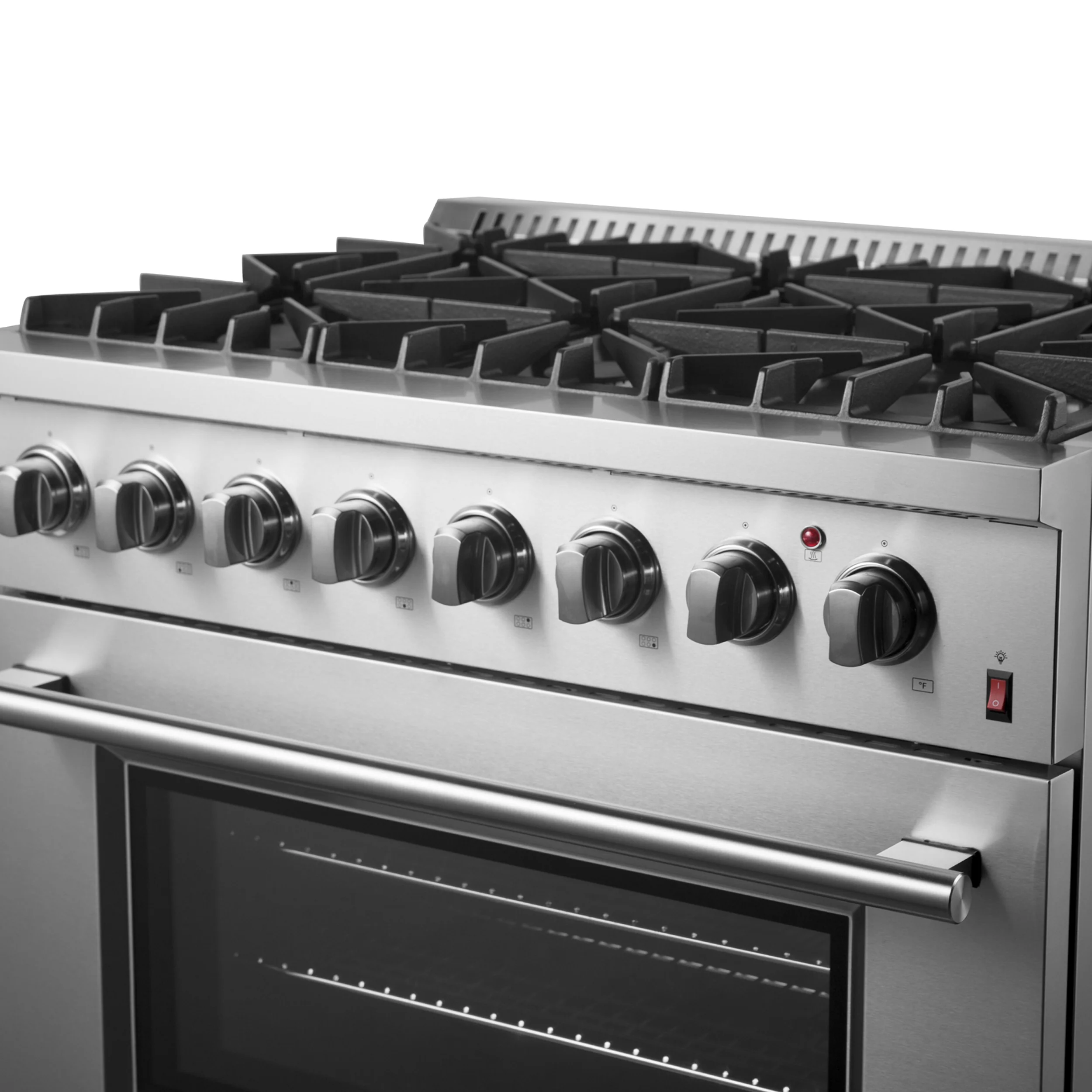 Forno Marco 36-Inch Dual Fuel Range, Stainless Steel, 6 Burners, 67,000 BTU, True Convection Oven, Energy Efficient - Image 14