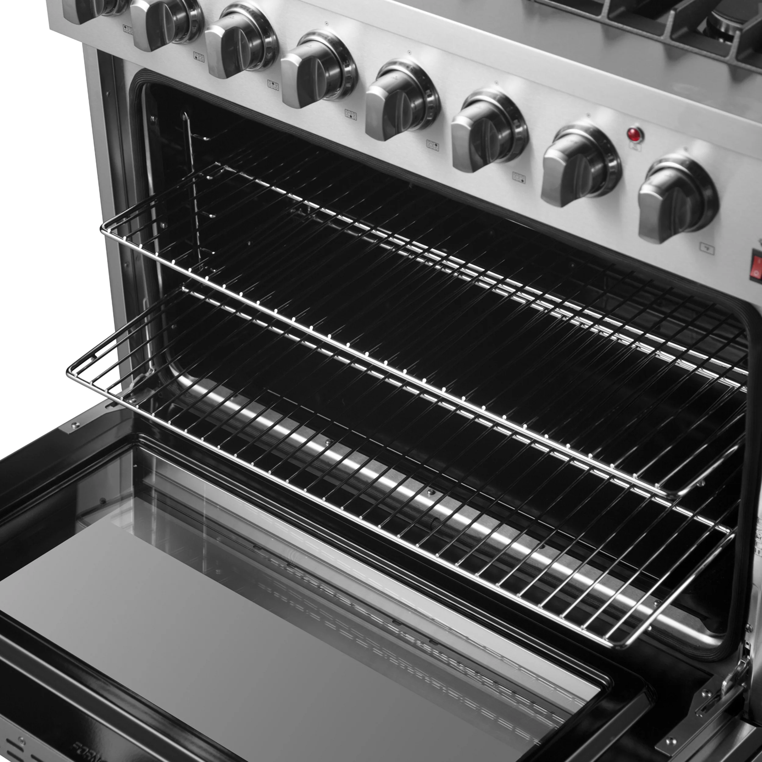 Forno Marco 36-Inch Dual Fuel Range, Stainless Steel, 6 Burners, 67,000 BTU, True Convection Oven, Energy Efficient - Image 17
