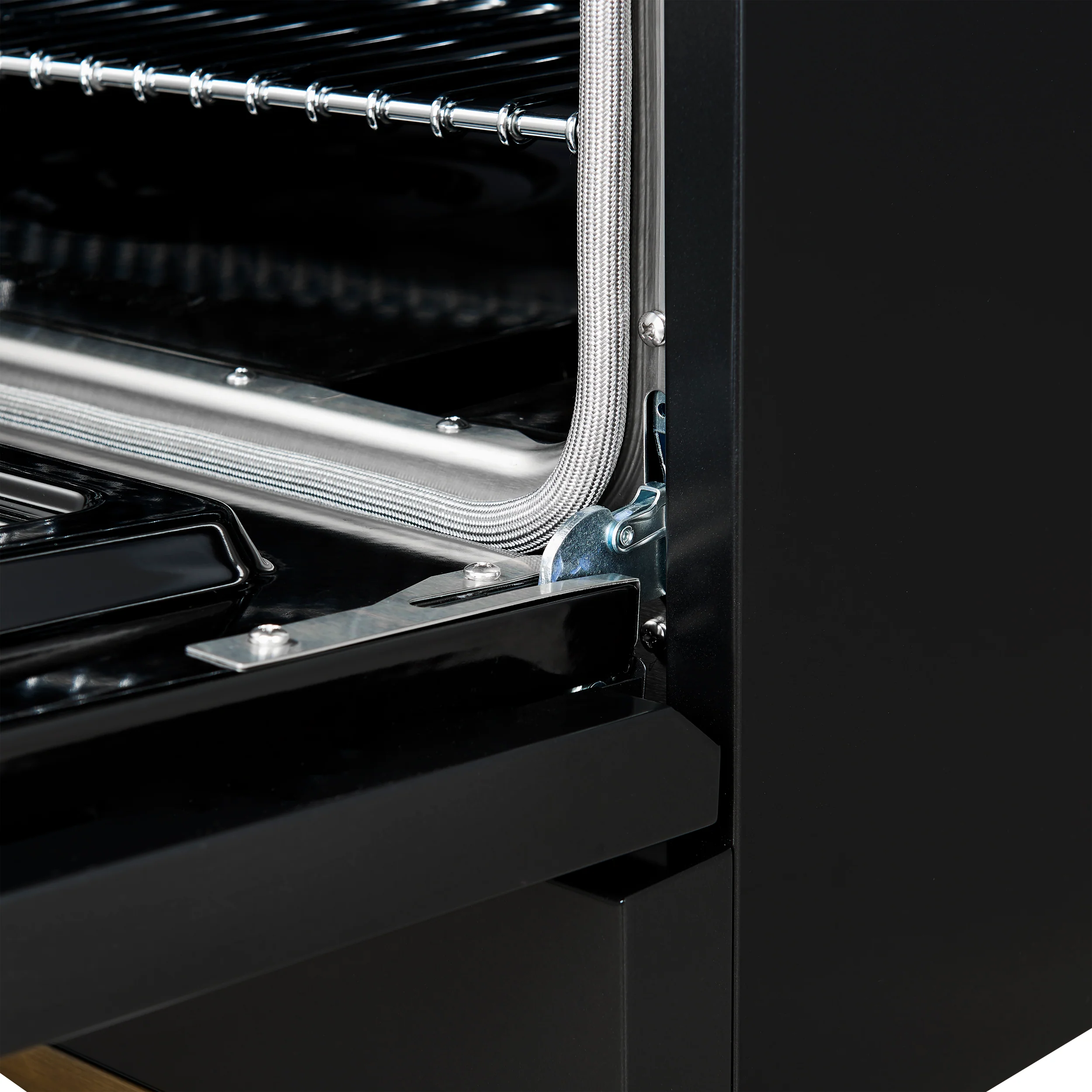 Forno Antico 36-Inch Freestanding Gas Range, Black, Antique Brass Design, 6 Burners, Convection Oven, Energy Efficient - Image 8