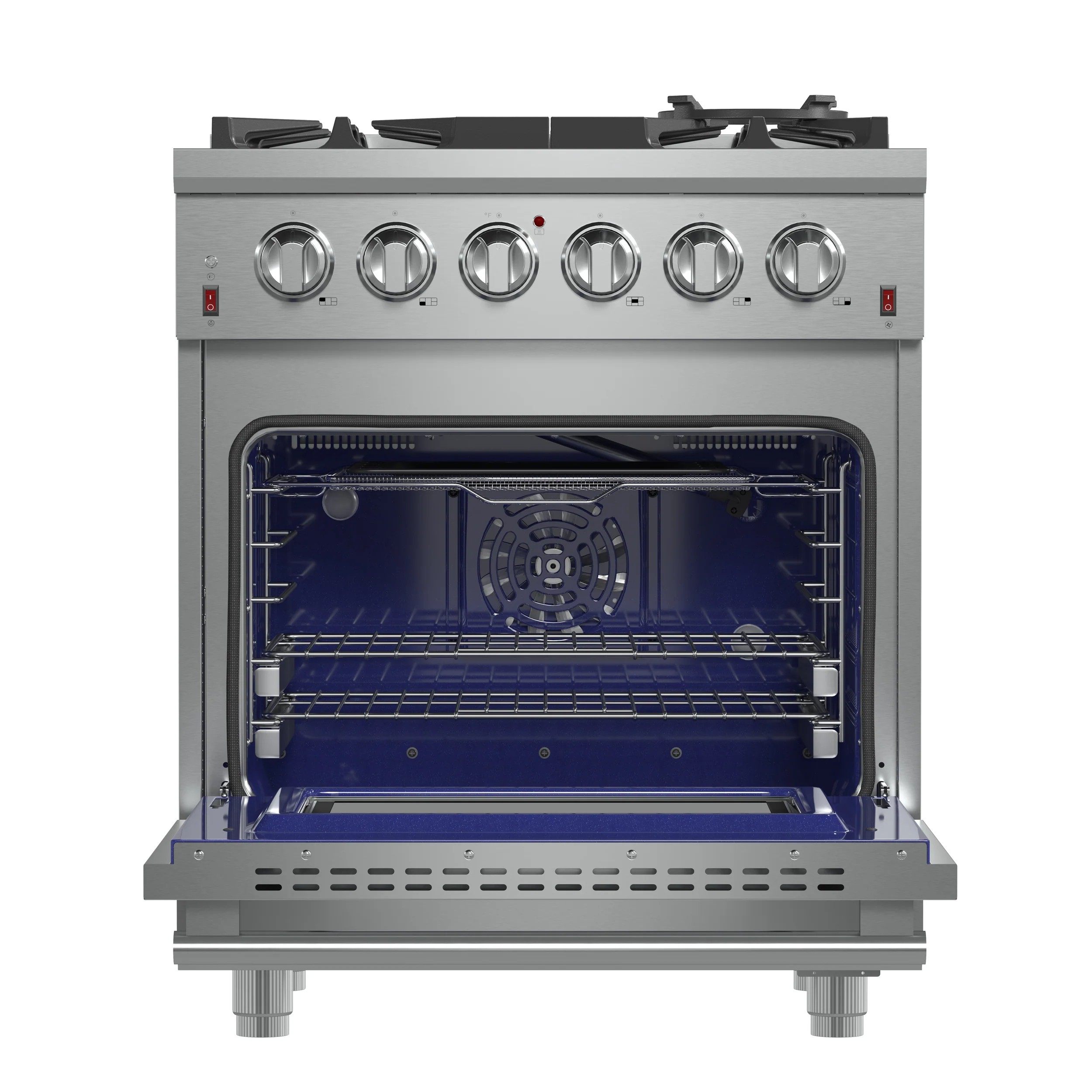 Forno Massimo 30-Inch Freestanding Gas Range, 5 Burners, True Convection Oven - Image 2