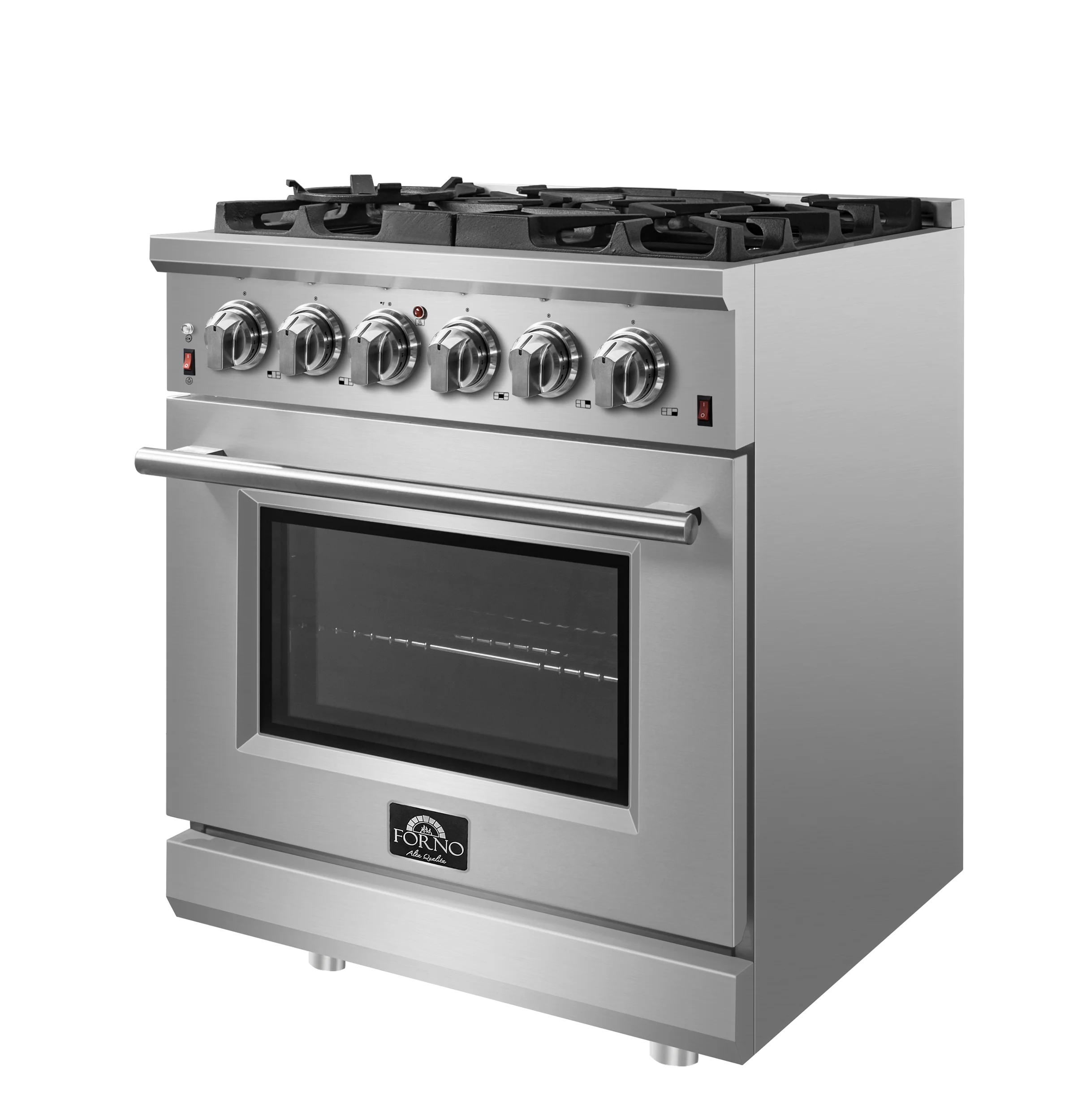 Forno Massimo 30-Inch Freestanding Gas Range, 5 Burners, True Convection Oven - Image 8