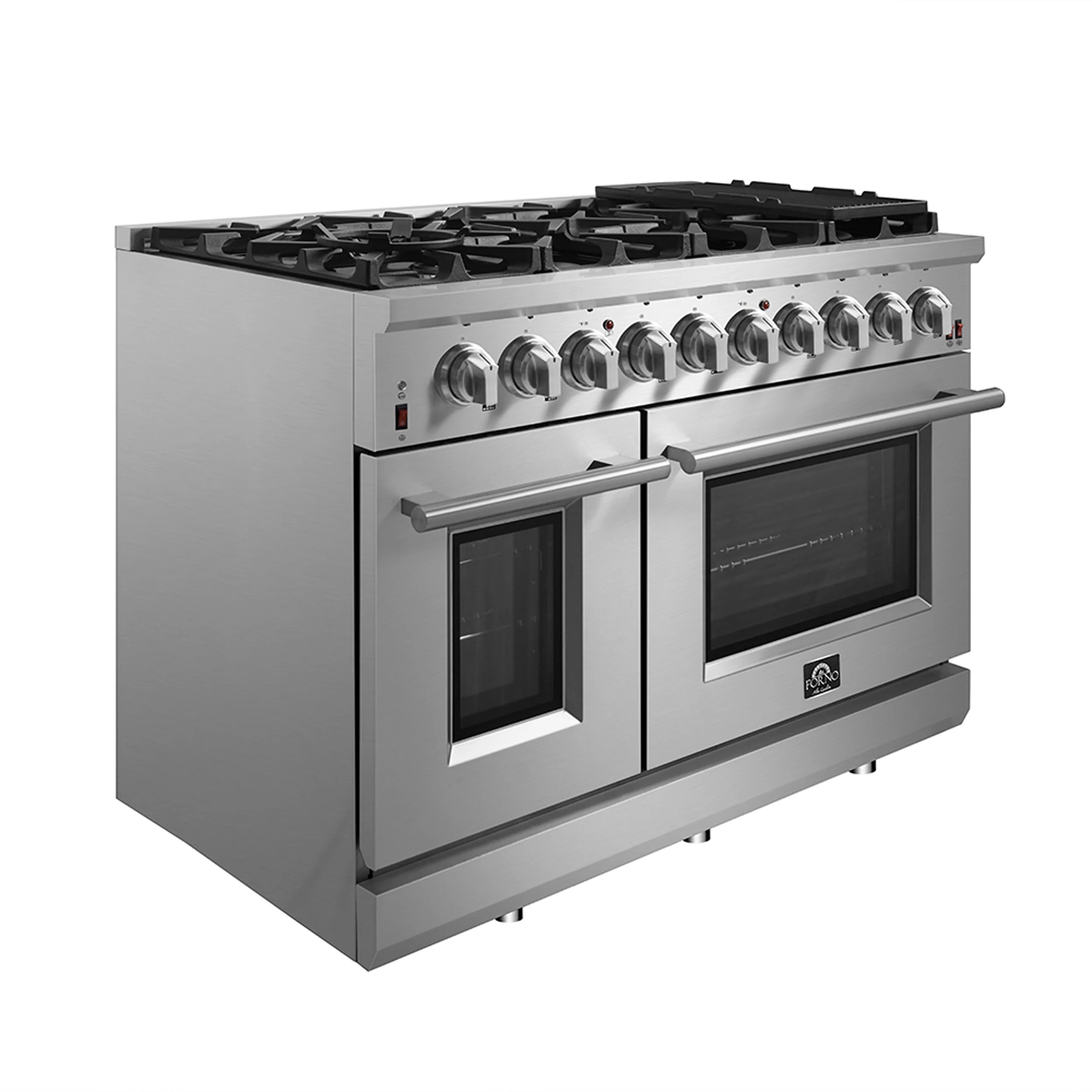 Forno Massimo 48-Inch Freestanding Gas Range, 8 Burners, True Convection Oven - Image 6