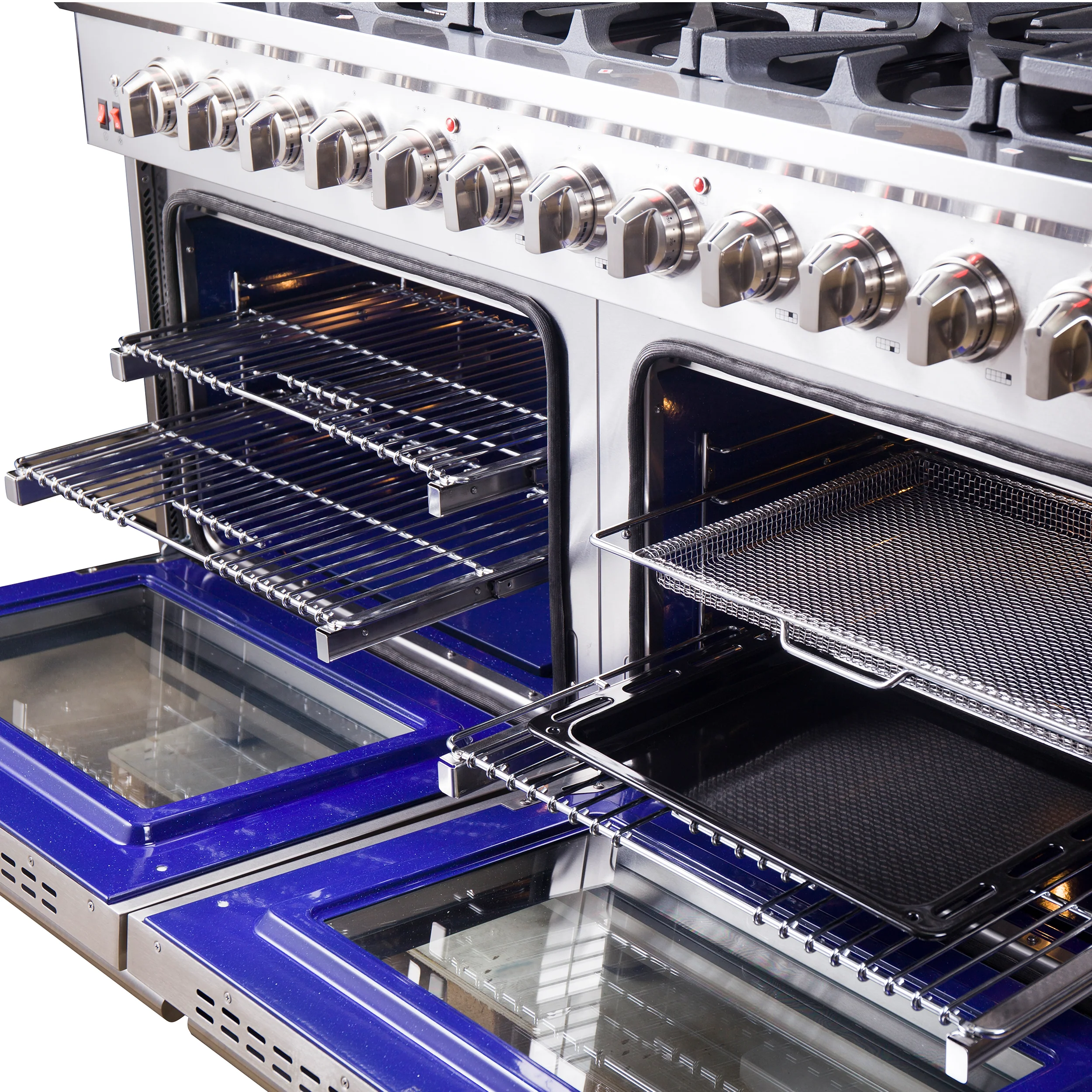 Forno Massimo 60-Inch Freestanding Gas Range, 10 Burners, True Convection Oven - Image 7