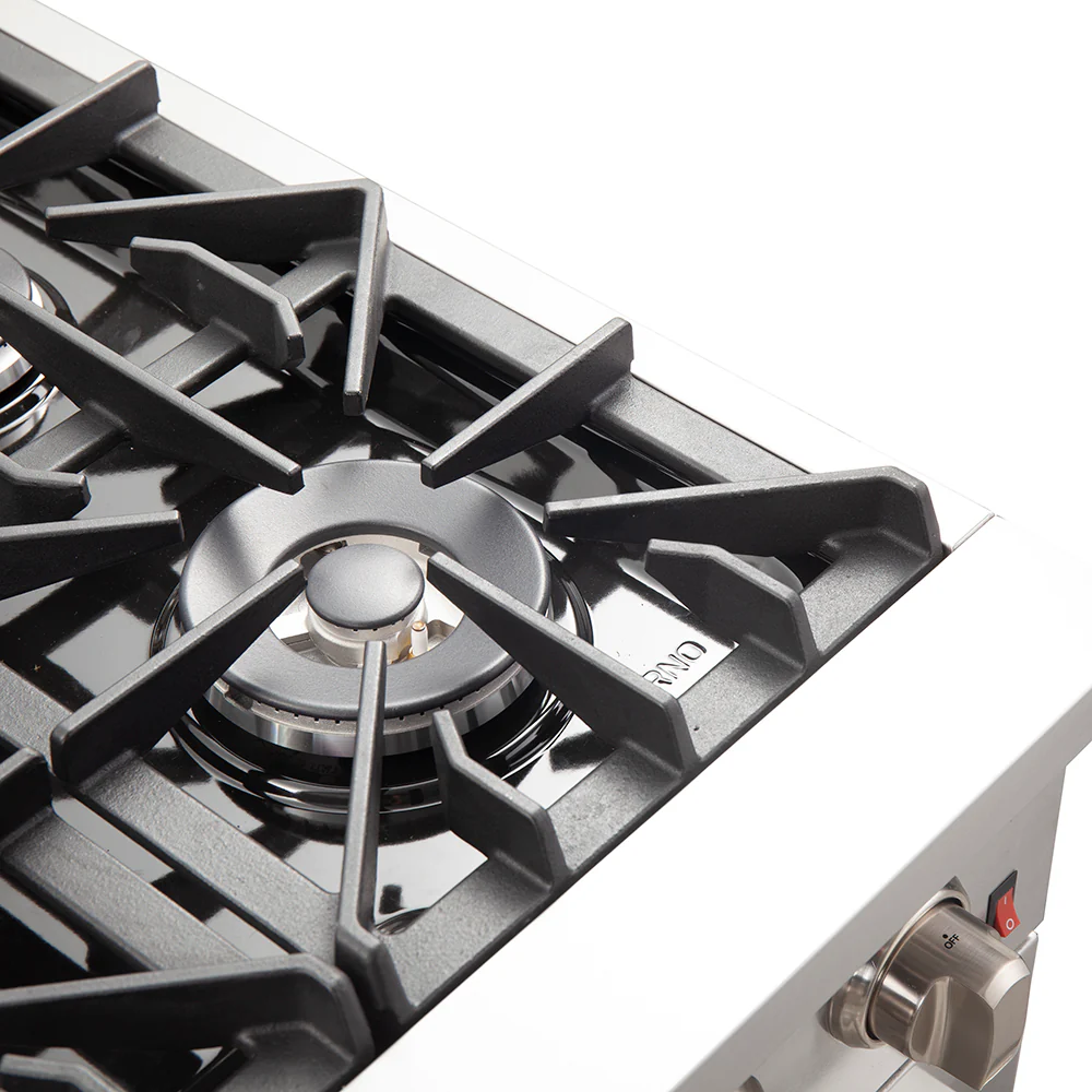 Forno Galiano 36-Inch Freestanding Gas Range, Stainless Steel, 6 Burners, Energy Efficient - Image 10