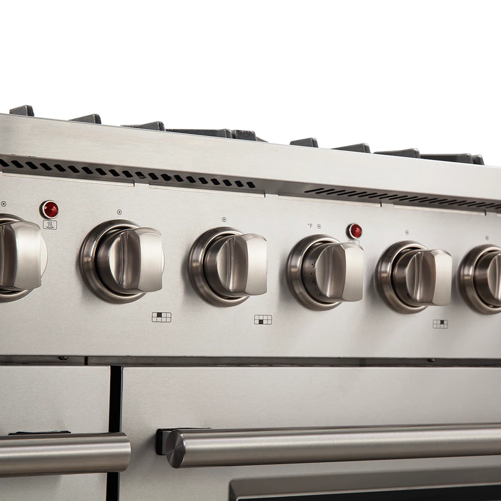 Forno Galiano 48-Inch Freestanding Gas Range, Stainless Steel, 8 Burners, 107,000 BTU, Griddle, Double Ovens, Energy Efficient - Image 8