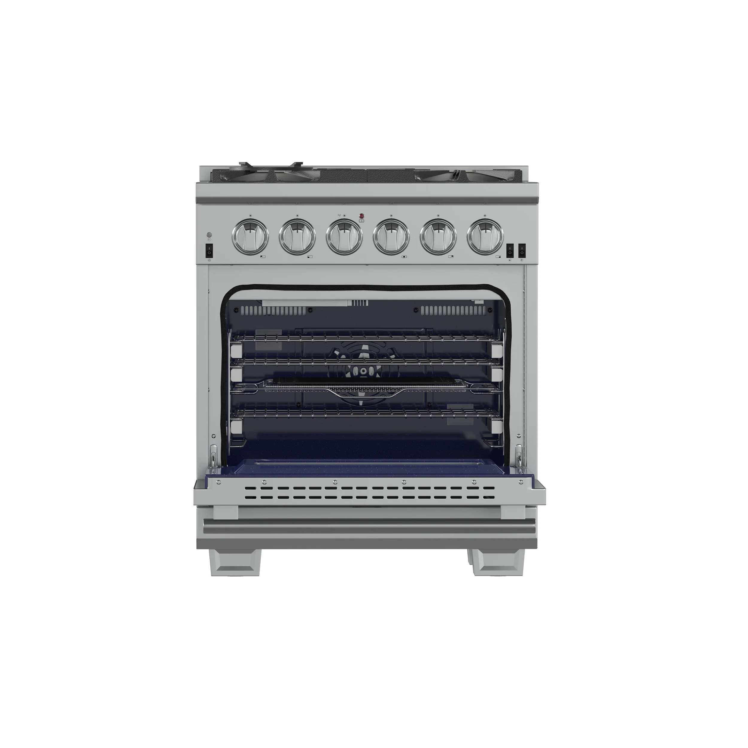 Forno Capriasca 30-Inch Freestanding Gas Range, 4 Burners, True Convection Oven - Image 2