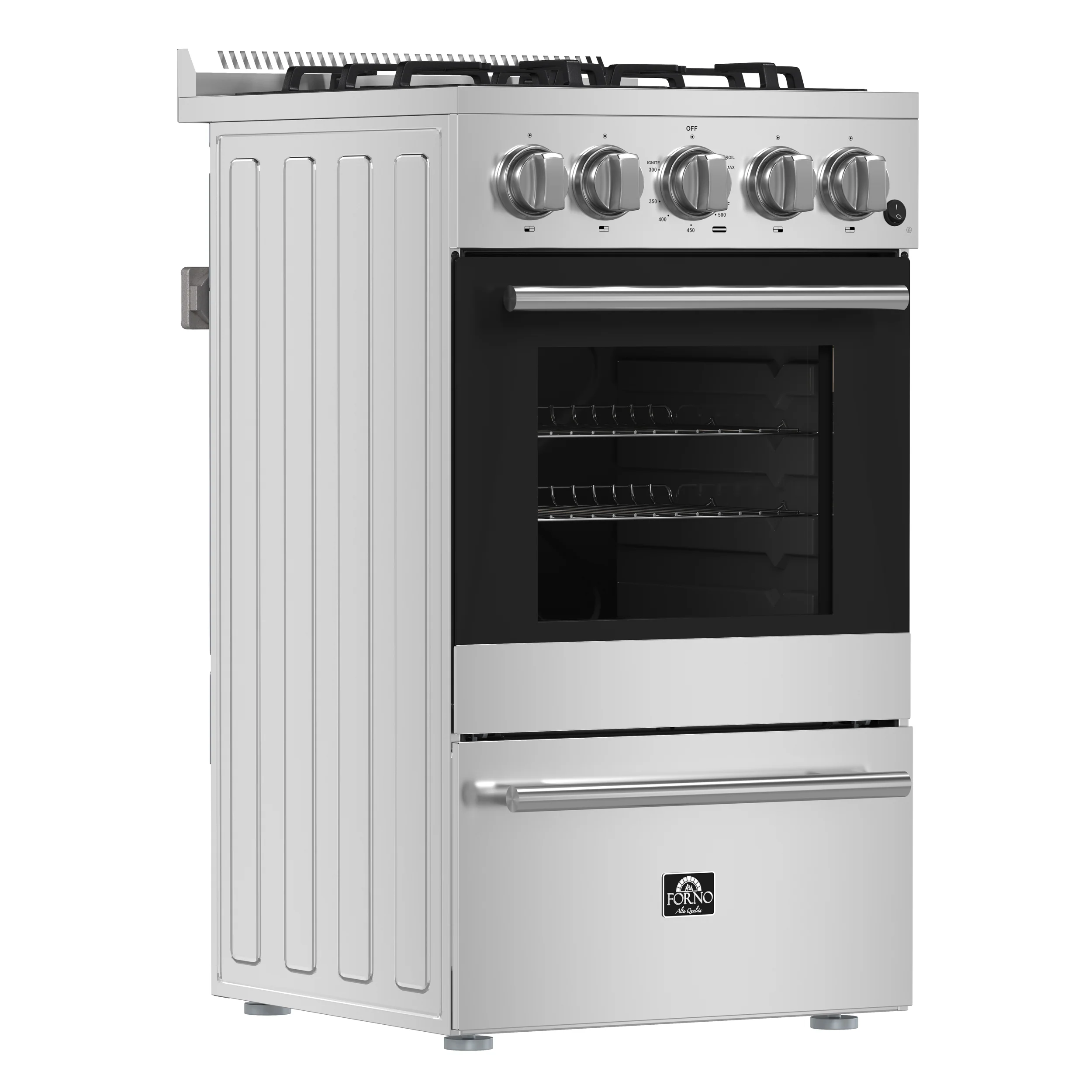 Forno Lamazze 20-Inch Freestanding Gas Range, Compact Design, Energy Efficient - Image 3