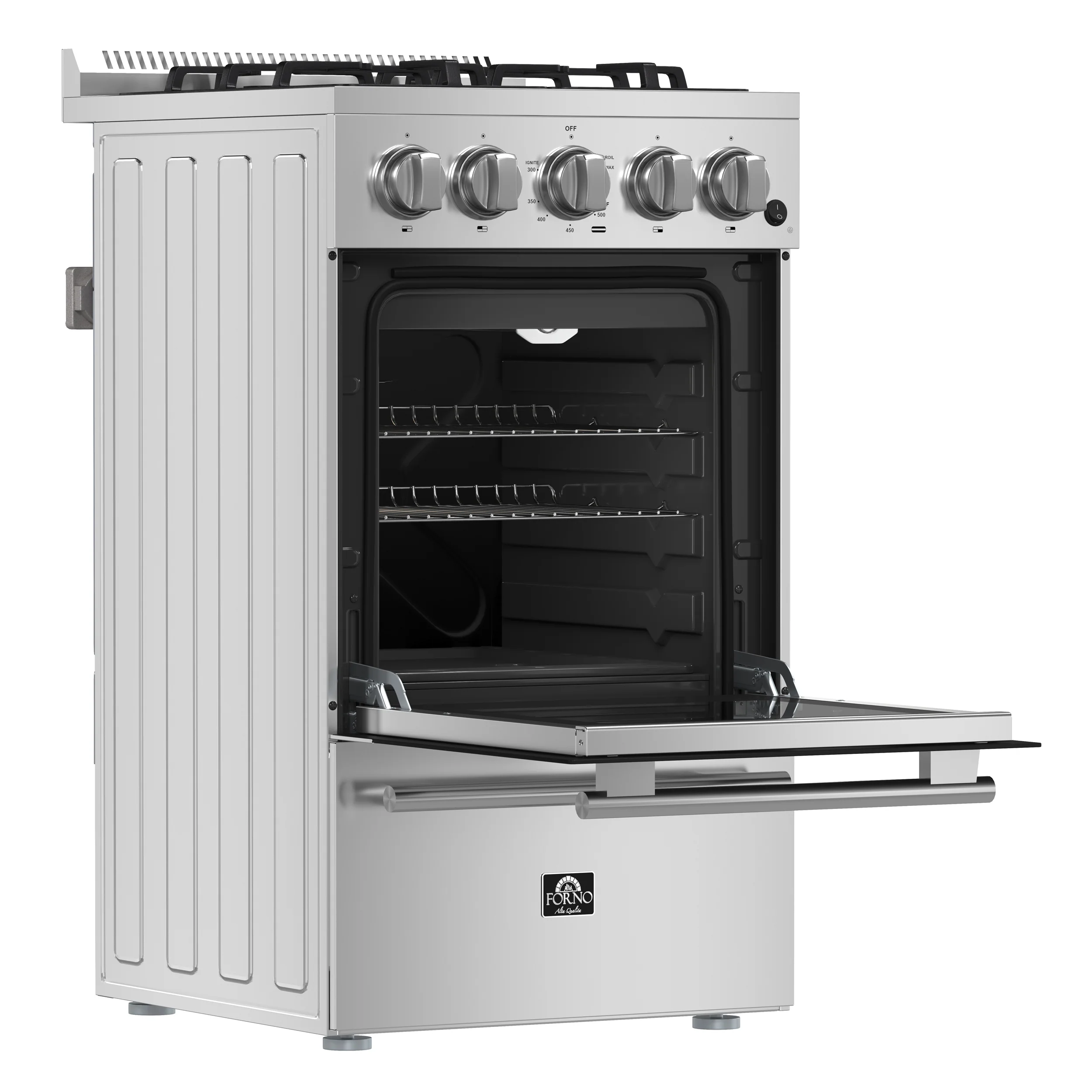 Forno Lamazze 20-Inch Freestanding Gas Range, Compact Design, Energy Efficient - Image 4