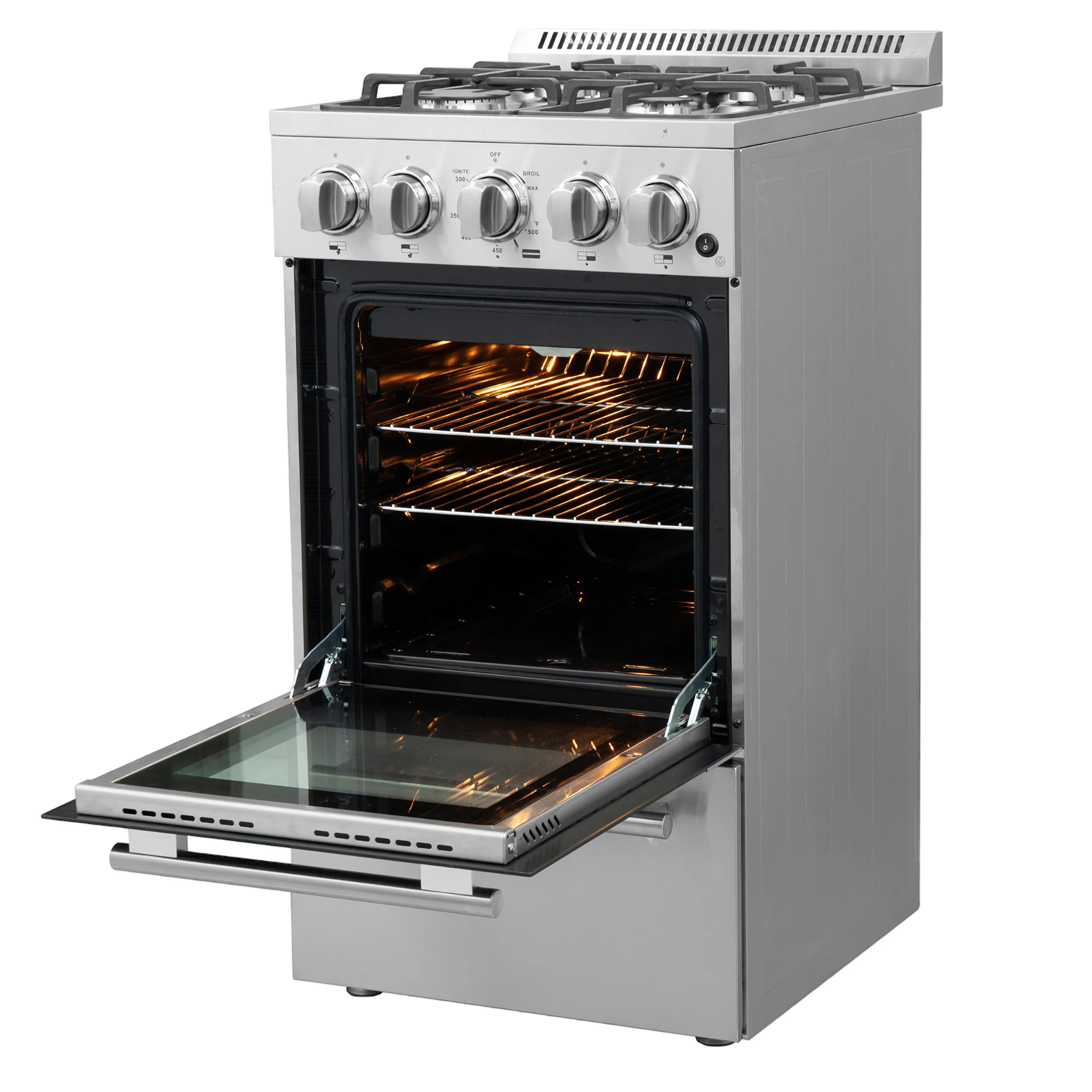 Forno Lamazze 20-Inch Freestanding Gas Range, Compact Design, Energy Efficient - Image 7