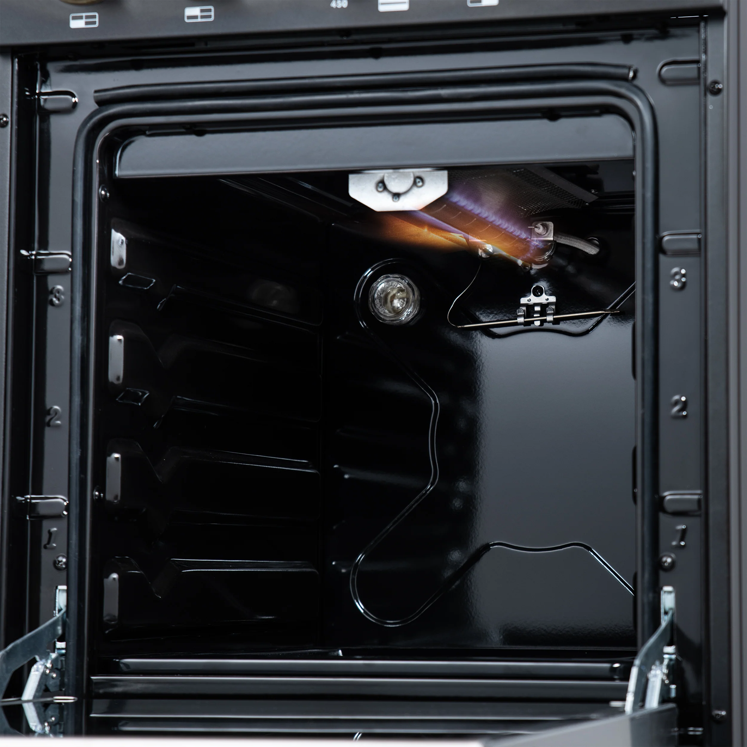 Forno Lamazze 20 Inch Freestanding Gas Range in Black, Compact Design - Image 18