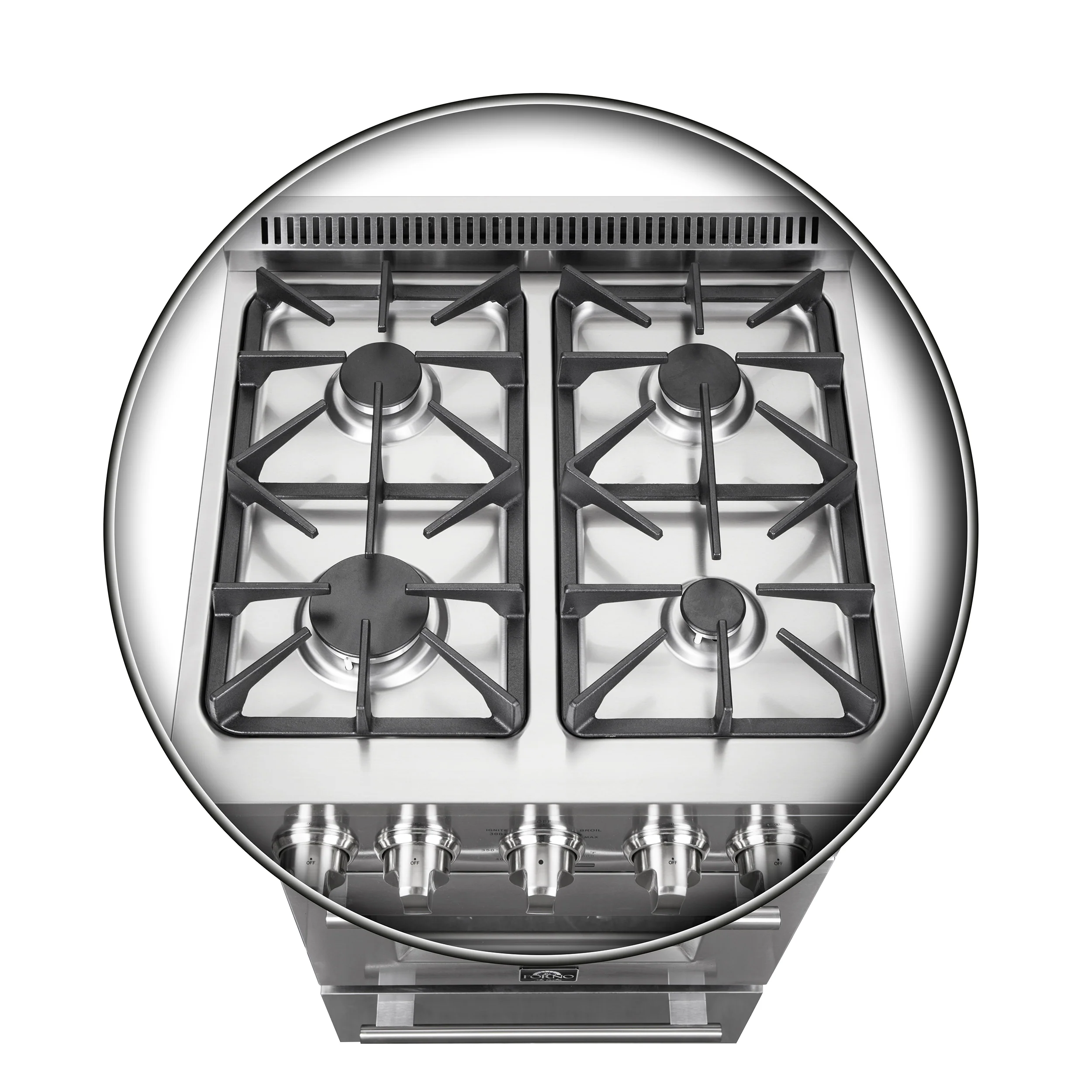 Forno Breno 24-Inch Freestanding Gas Range, Compact Design, Energy Efficient - Image 14