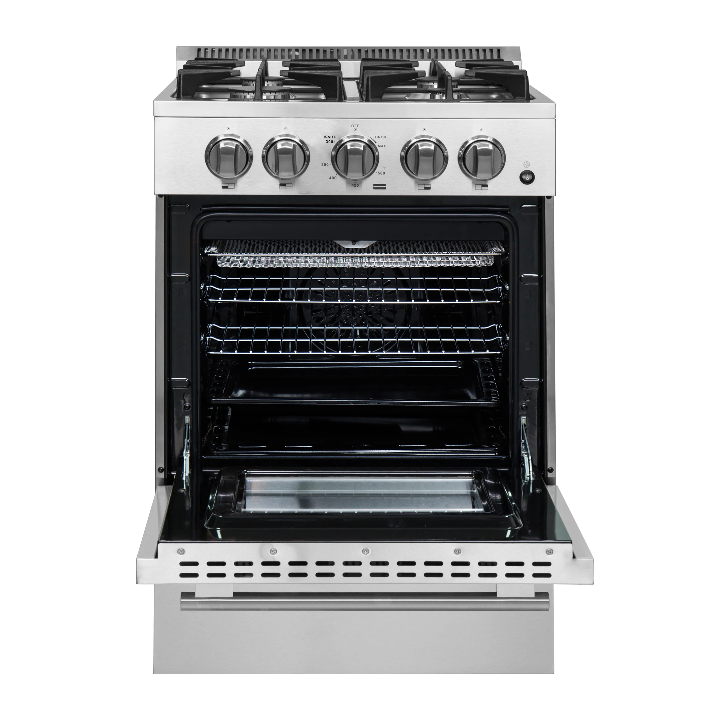 Forno Breno 24-Inch Freestanding Gas Range, Compact Design, Energy Efficient - Image 3